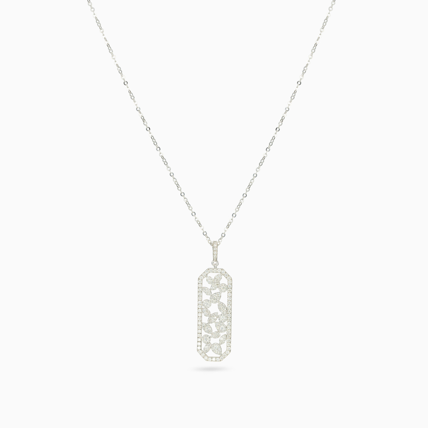 Capsule Diamond Necklace in 18K Gold - 3 Capsule Diamond Necklace in 18K Gold - 3