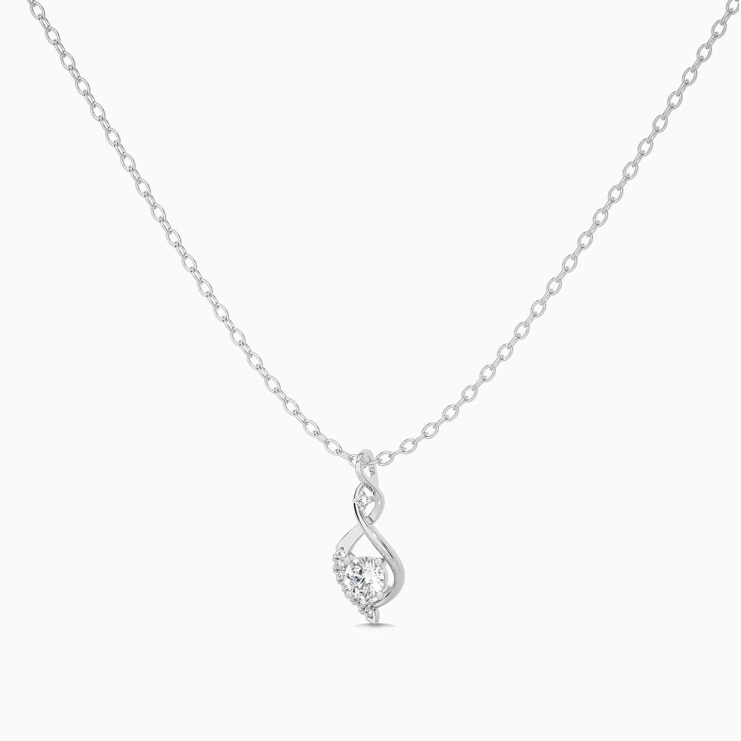 Brilliant Lab Grown Diamond Pendant with 18K Gold Chain - 2