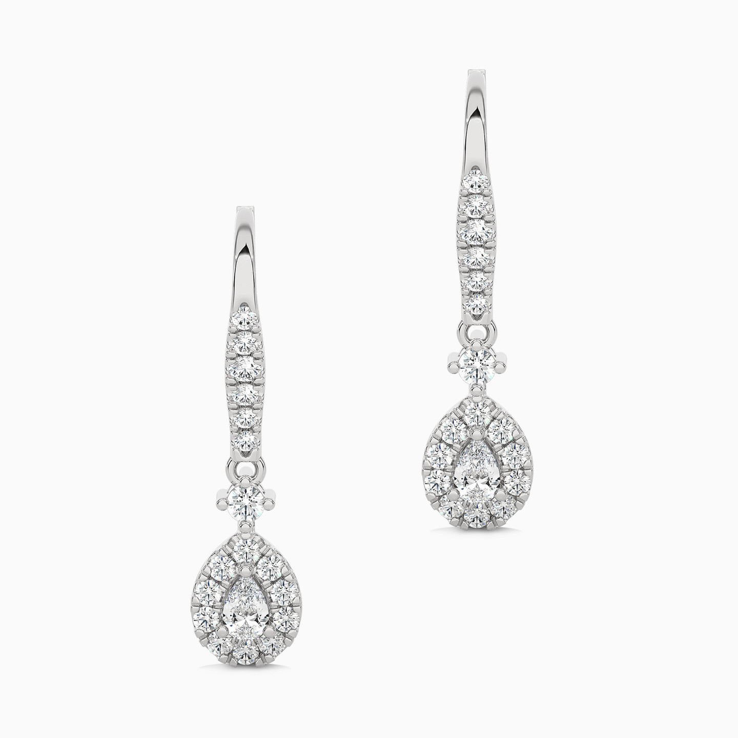 0.6 CT Multishaped Lab Grown Diamond Drop Earrings in 18K Gold 0.6 CT Multishaped Lab Grown Diamond Drop Earrings in 18K Gold