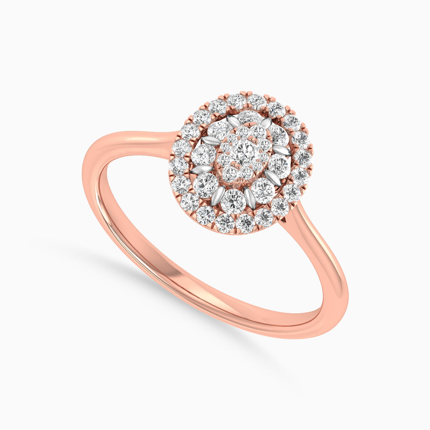 Oval Diamond Ring in 18K Gold - 3