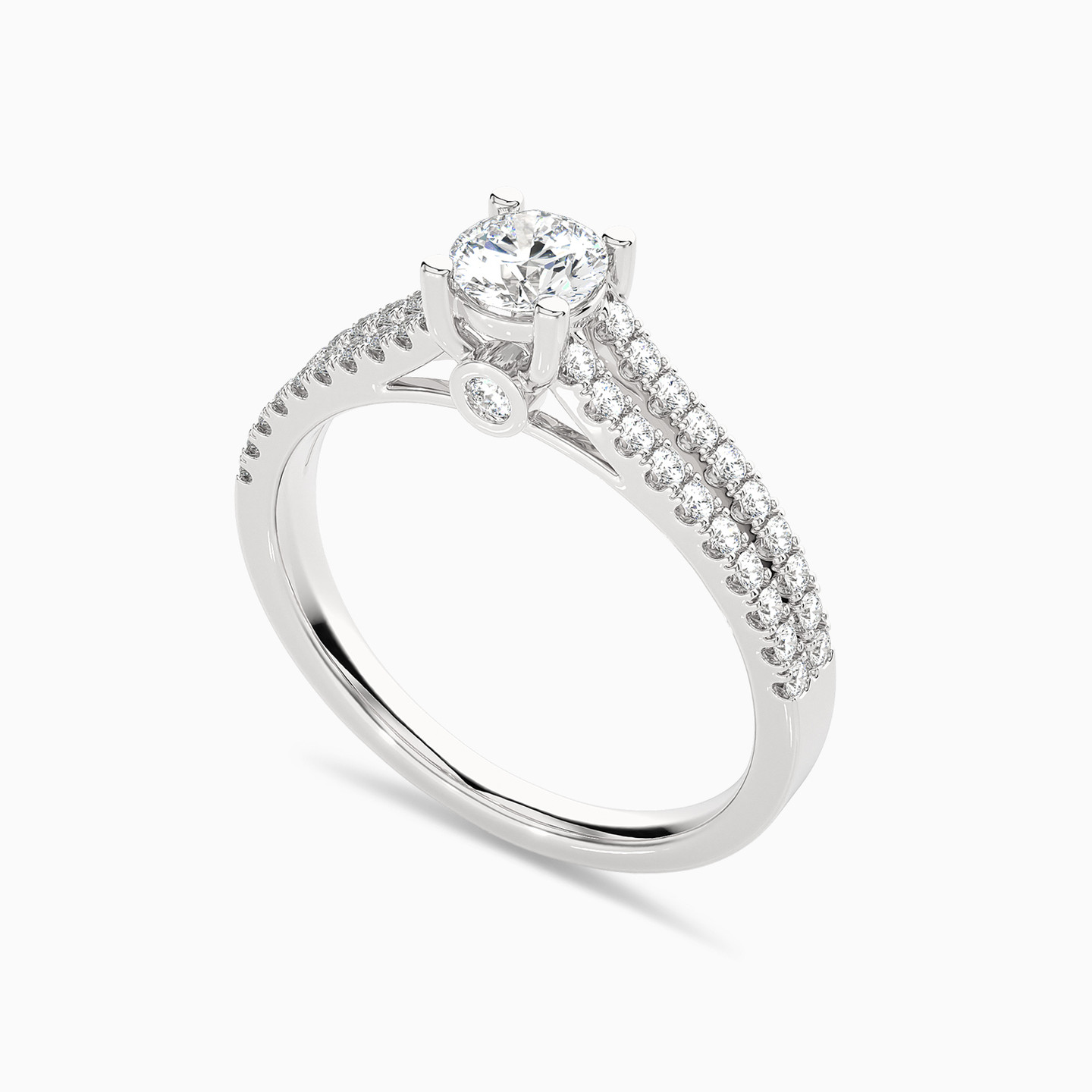 0.74 CT Brilliant Lab Grown Diamond Statement Ring in 18K Gold - 2 0.74 CT Brilliant Lab Grown Diamond Statement Ring in 18K Gold - 2