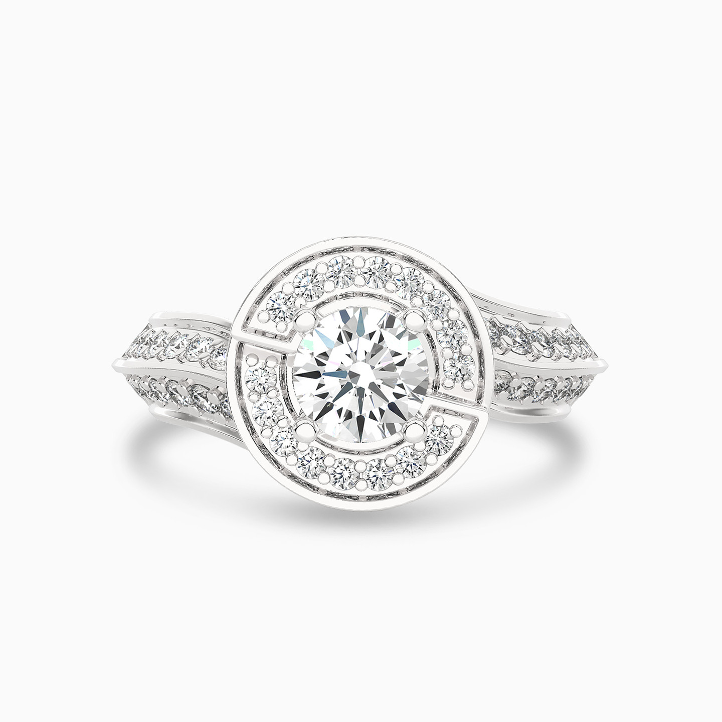 1.02 CT Brilliant Lab Grown Diamond Statement Ring in 18K Gold 1.02 CT Brilliant Lab Grown Diamond Statement Ring in 18K Gold