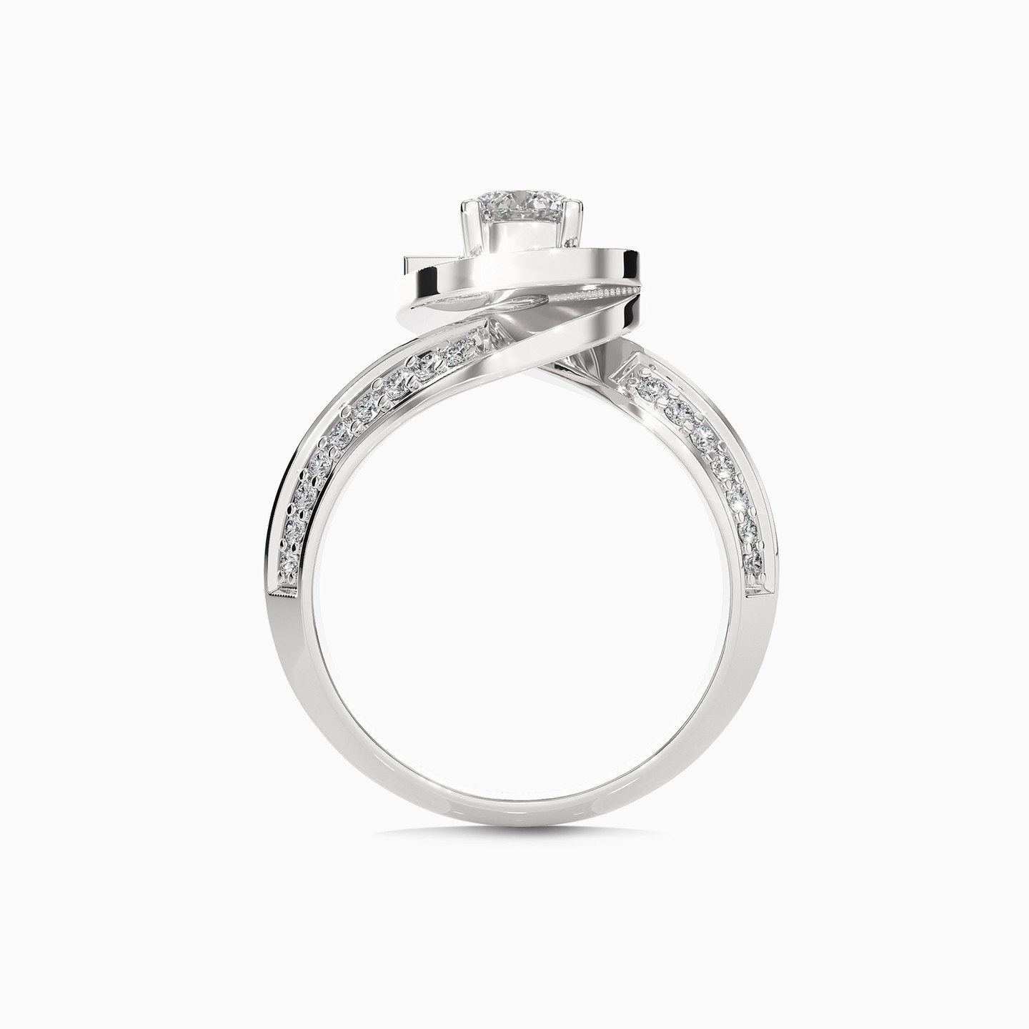 1.02 CT Brilliant Lab Grown Diamond Statement Ring in 18K Gold - 2 1.02 CT Brilliant Lab Grown Diamond Statement Ring in 18K Gold - 2