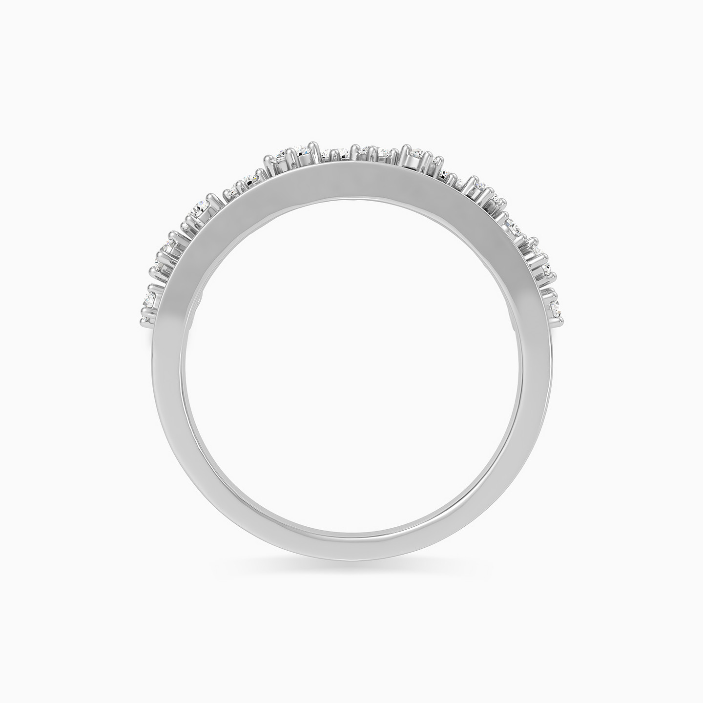 Crown Diamond Ring in 18K Gold - 4 Crown Diamond Ring in 18K Gold - 4