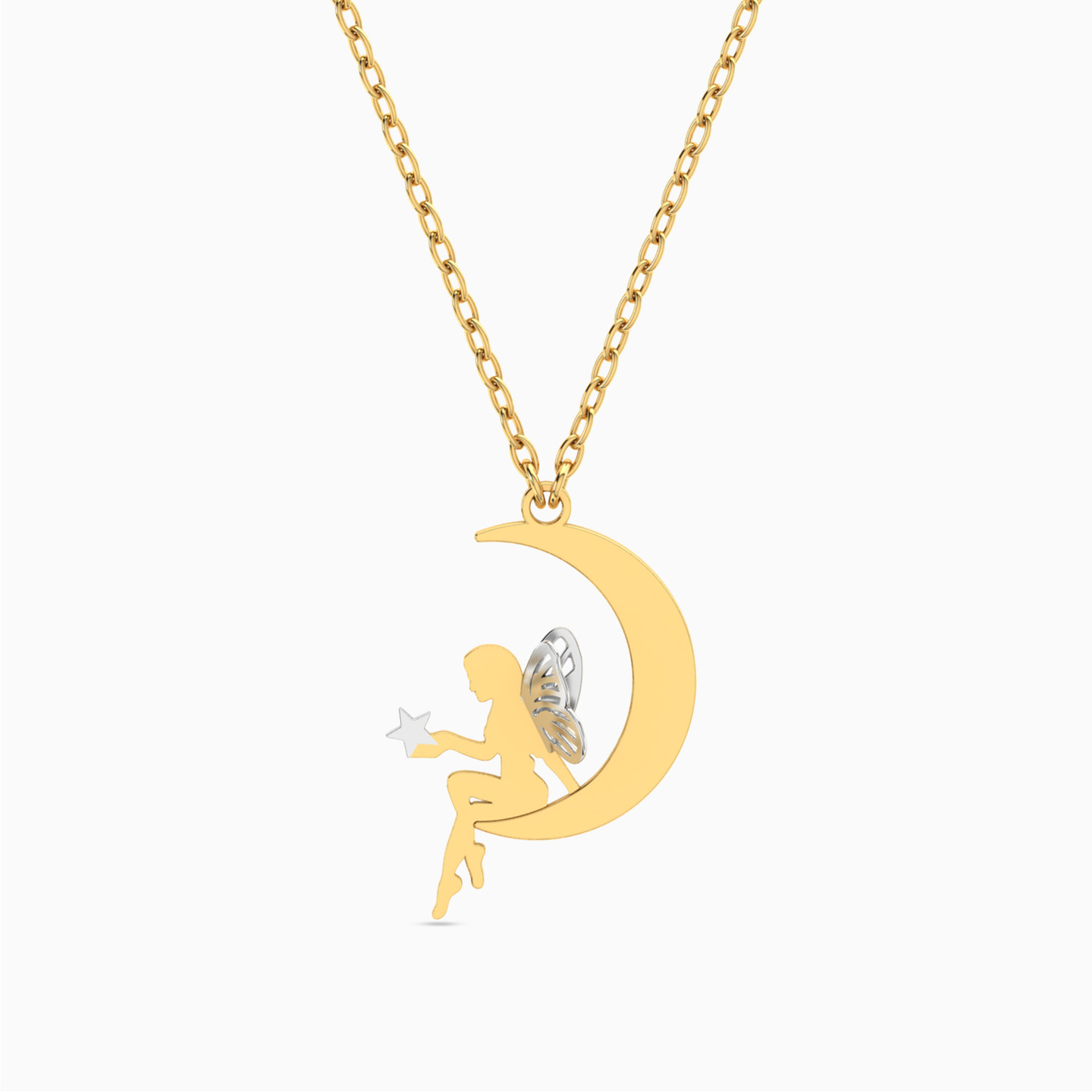 Fairy Necklace in 18K Gold - 2 Fairy Necklace in 18K Gold - 2
