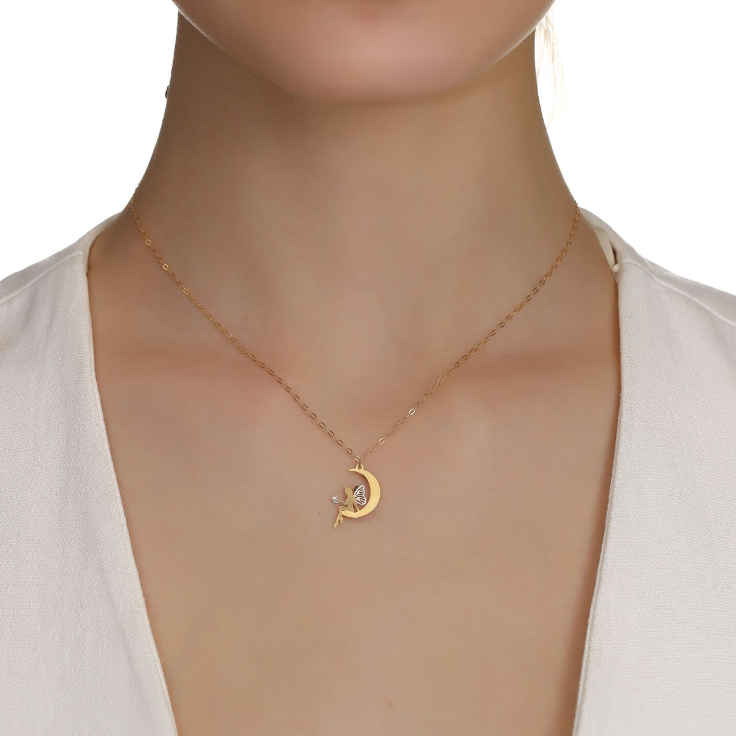 18K Gold Pendant Necklace - 2