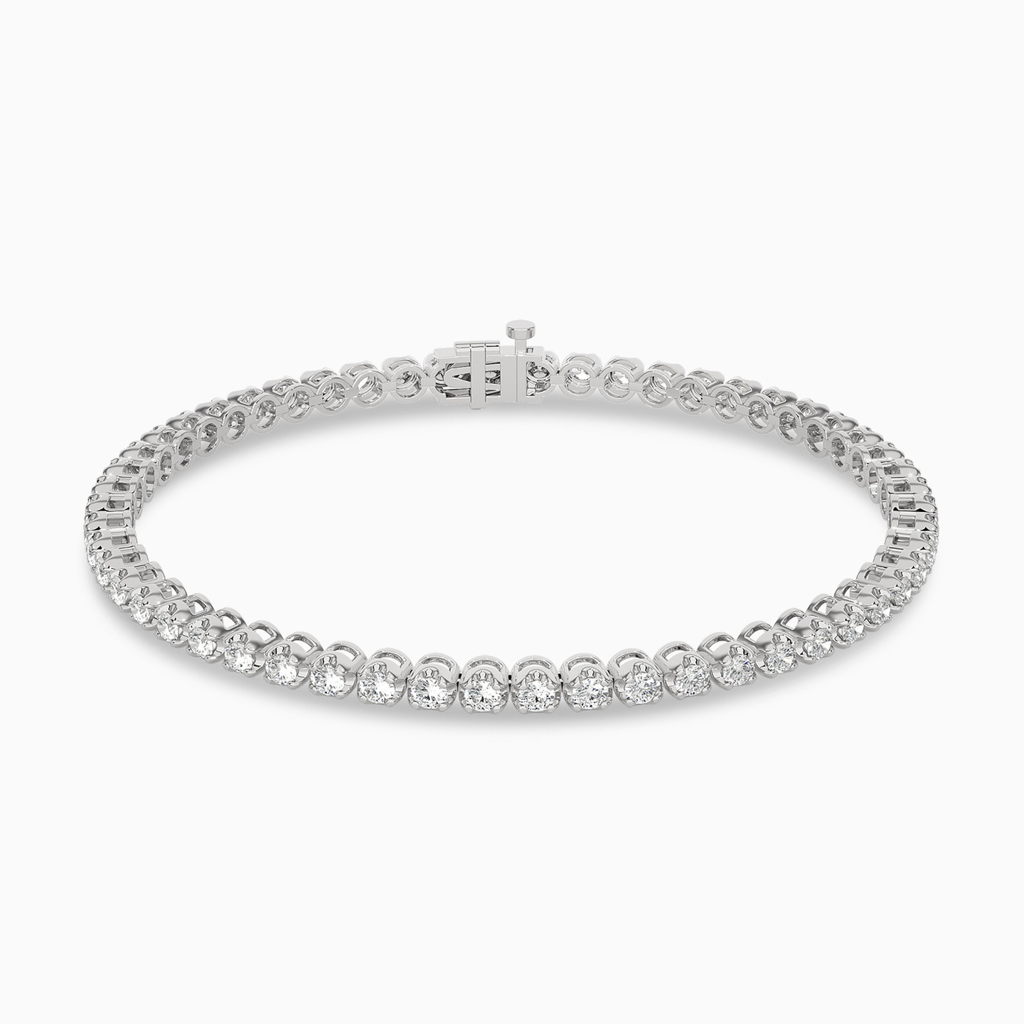 Brilliant Lab Grown Diamond Tennis Bracelet in 18K Gold