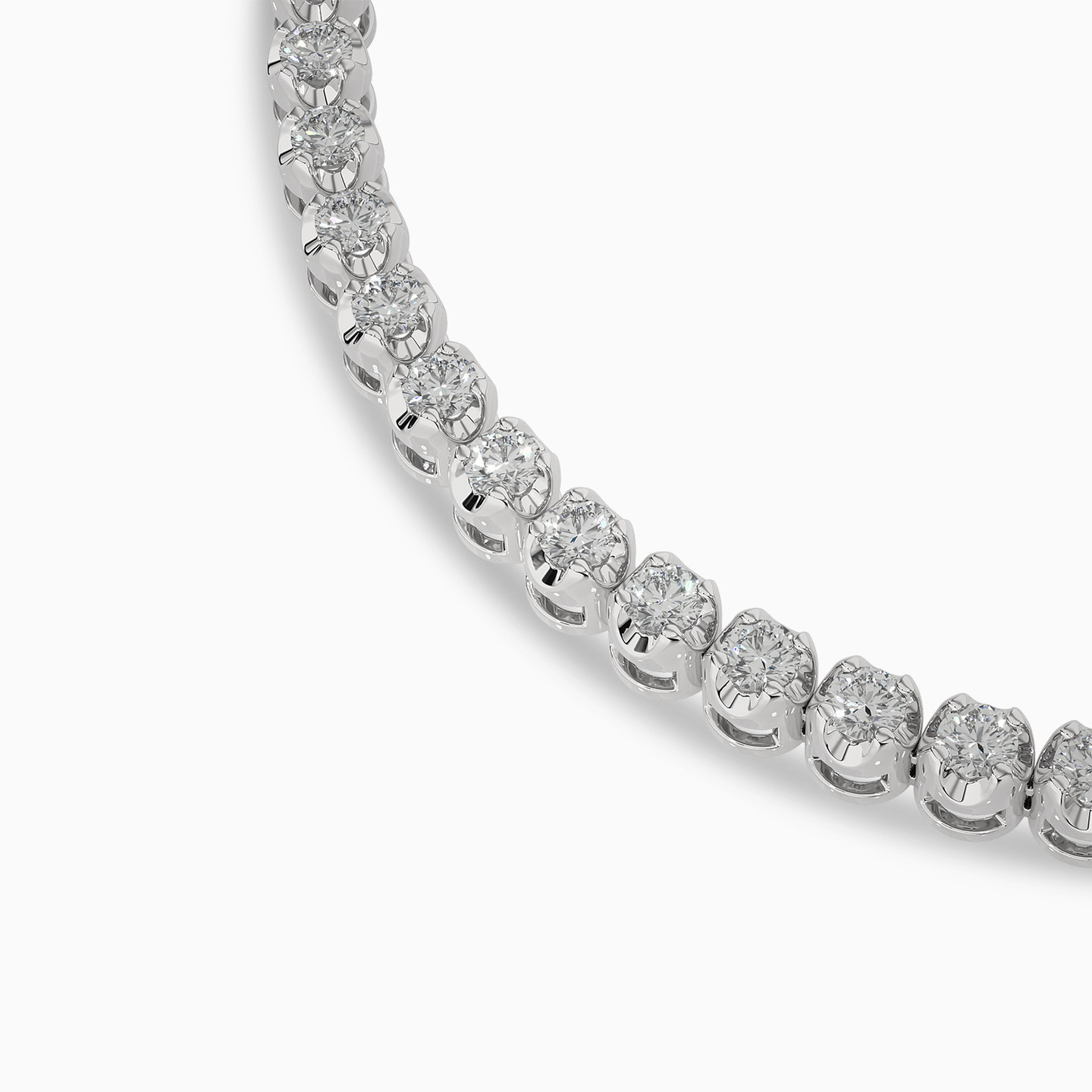 Brilliant Lab Grown Diamond Tennis Bracelet in 18K Gold - 2