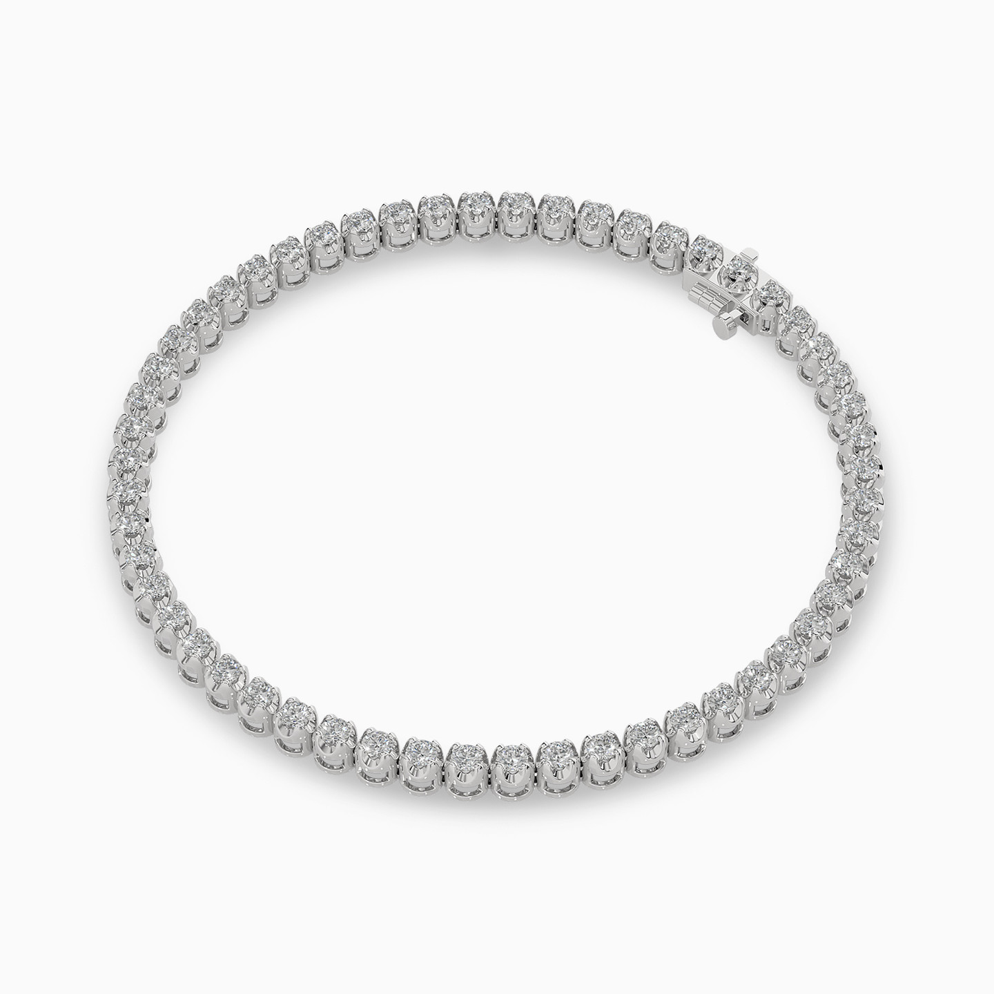 Brilliant Lab Grown Diamond Tennis Bracelet in 18K Gold - 3