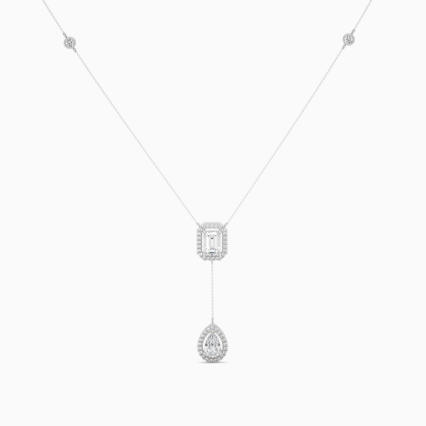 1.56 قيراط سلسلة ذهب متعددة الأشكال عيار 18 قيراط مزينة بألماس مختبرات 1.56 قيراط سلسلة ذهب متعددة الأشكال عيار 18 قيراط مزينة بألماس مختبرات