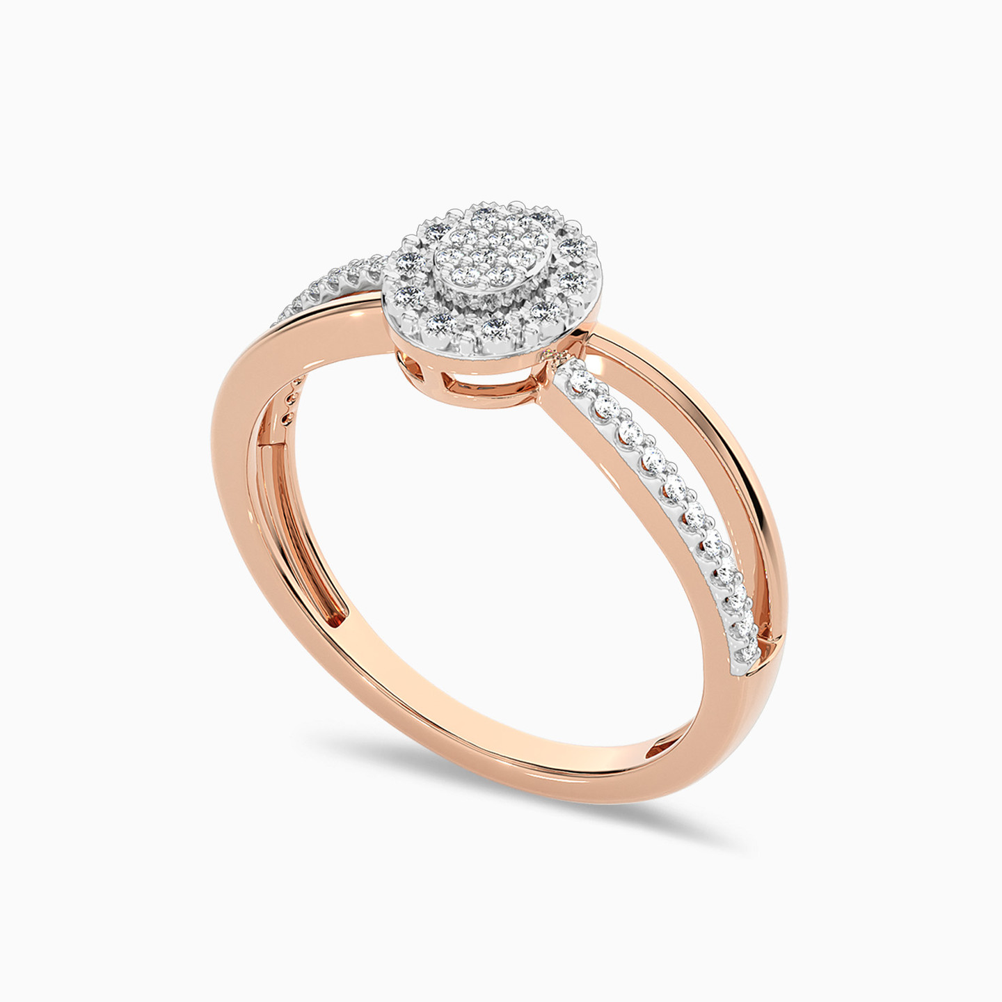 Oval Diamond Ring in 18K Gold - 3