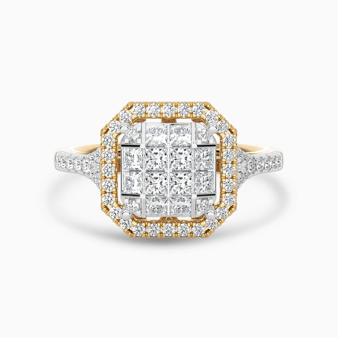 Square Diamond Ring in 18K Gold Square Diamond Ring in 18K Gold