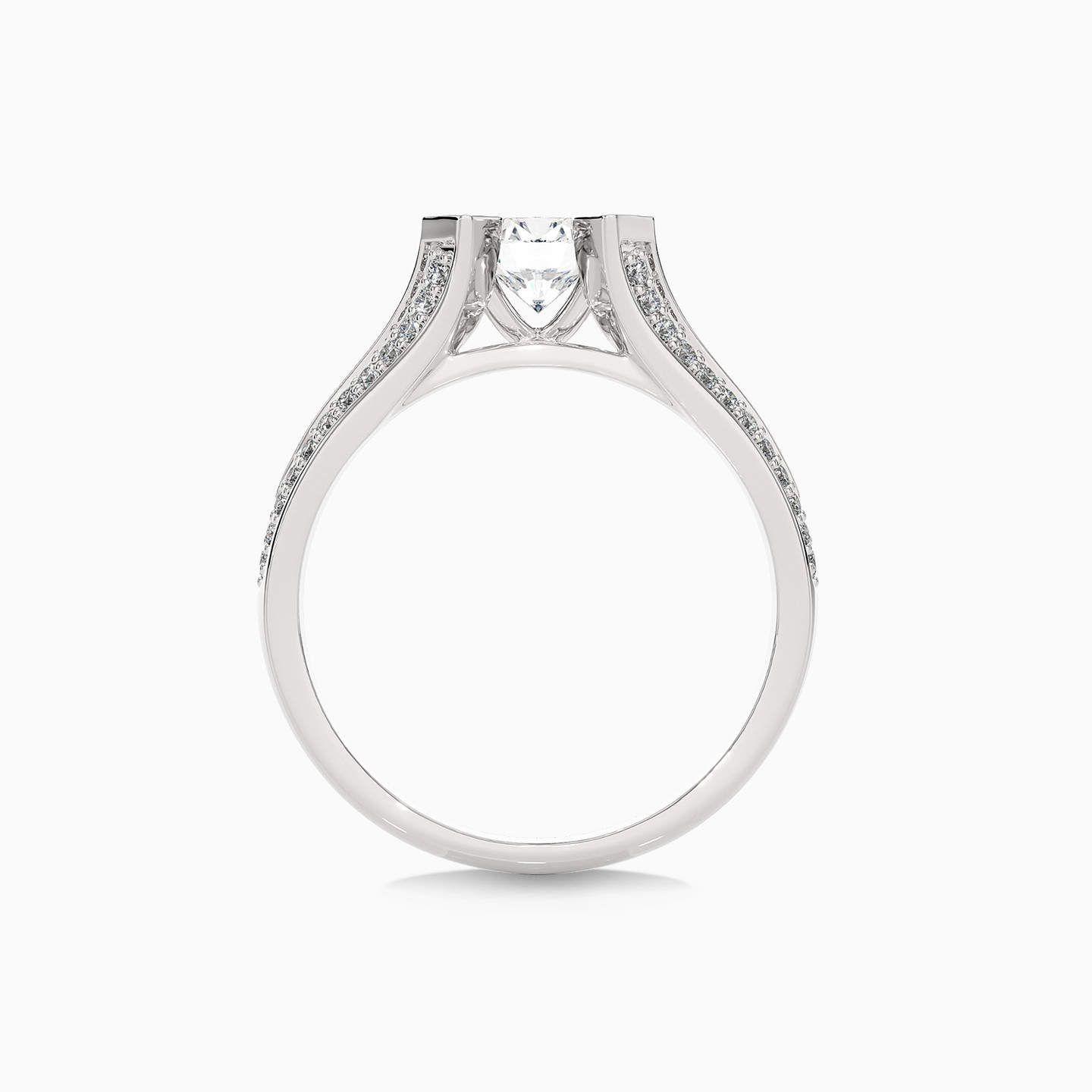 0.84 قيراط خاتم ذهب دائري عيار 18 قيراط مزين بألماس مختبرات - 3 0.84 قيراط خاتم ذهب دائري عيار 18 قيراط مزين بألماس مختبرات - 3