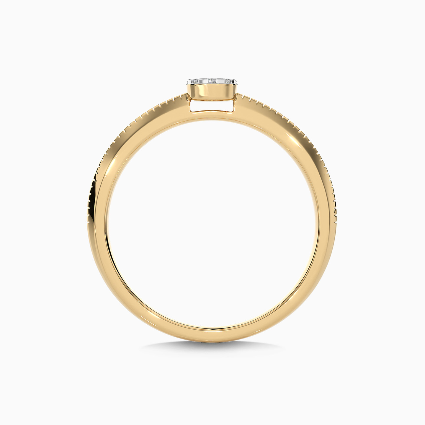 Circle Diamond Ring in 18K Gold - 3 Circle Diamond Ring in 18K Gold - 3