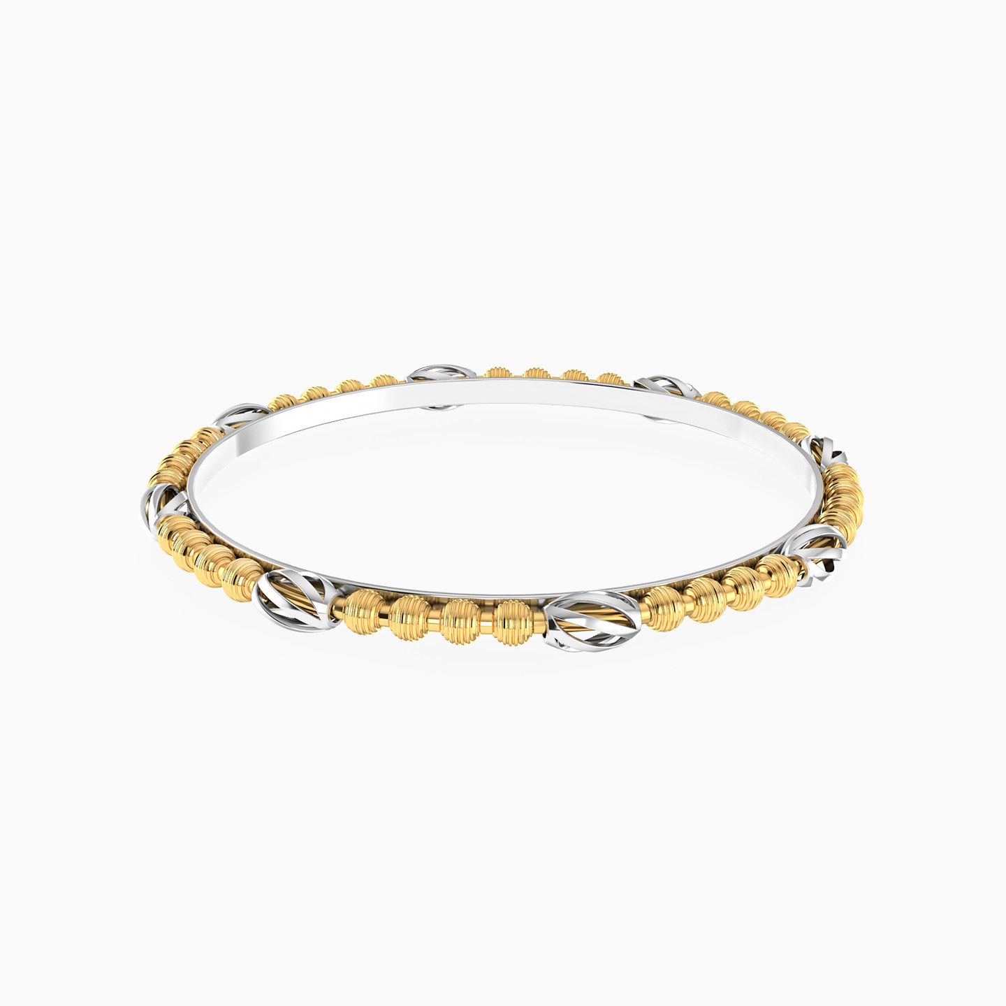 Kids Beaded Bangle Bracelet in 18K Gold - 2