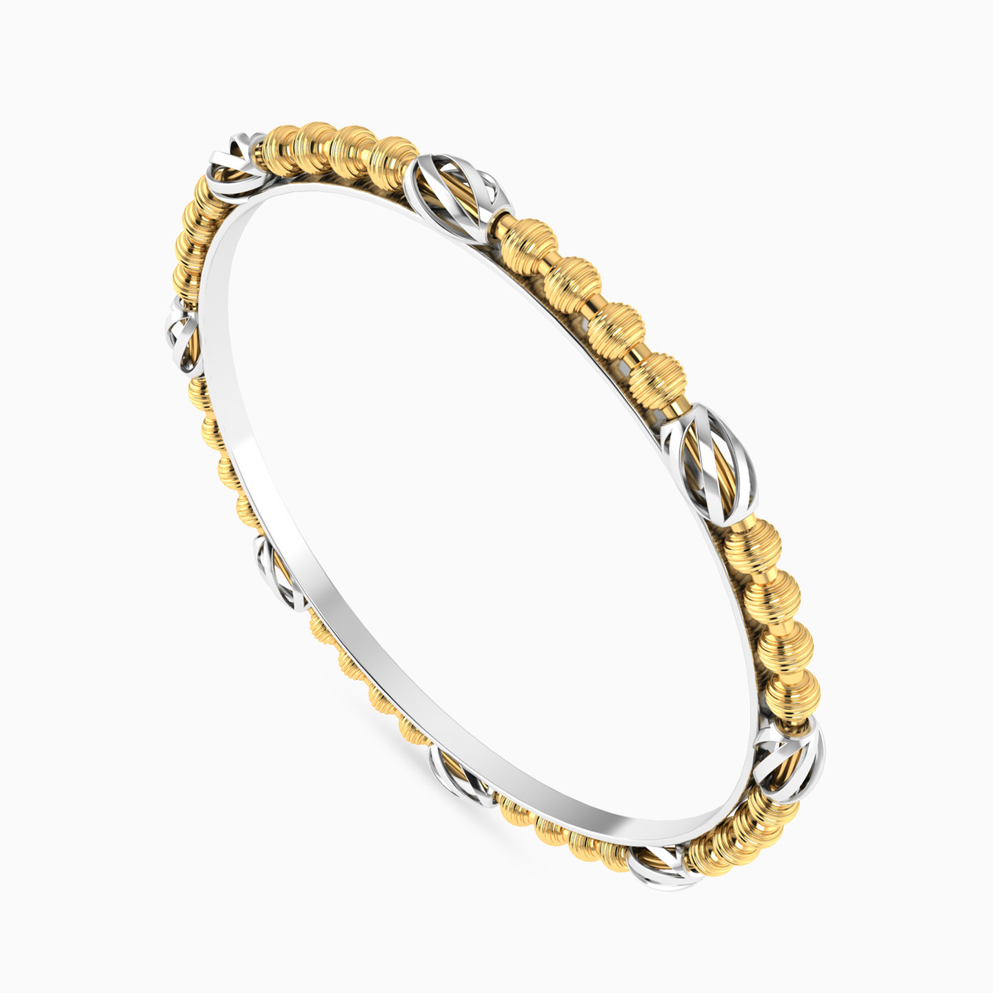 Kids Beaded Bangle Bracelet in 18K Gold - 3