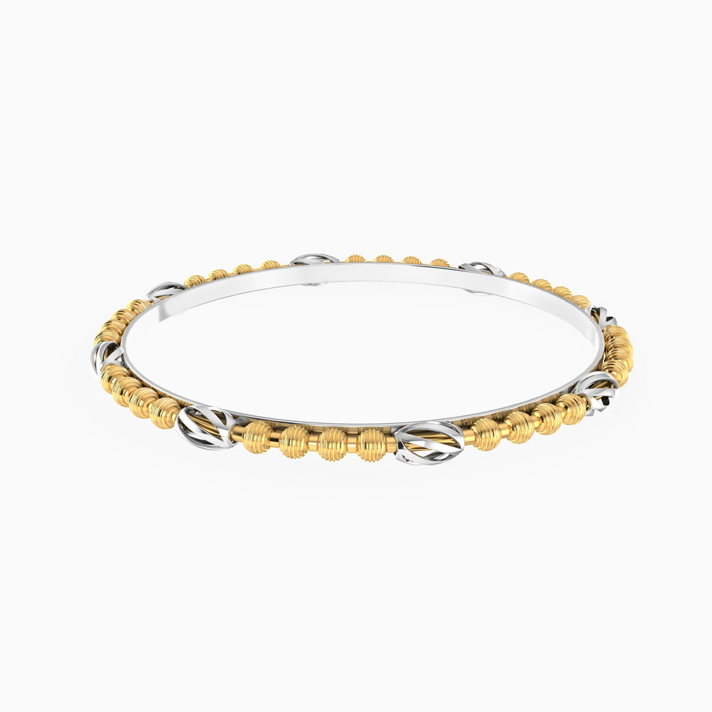 Kids Beaded Bangle Bracelet in 18K Gold - 2