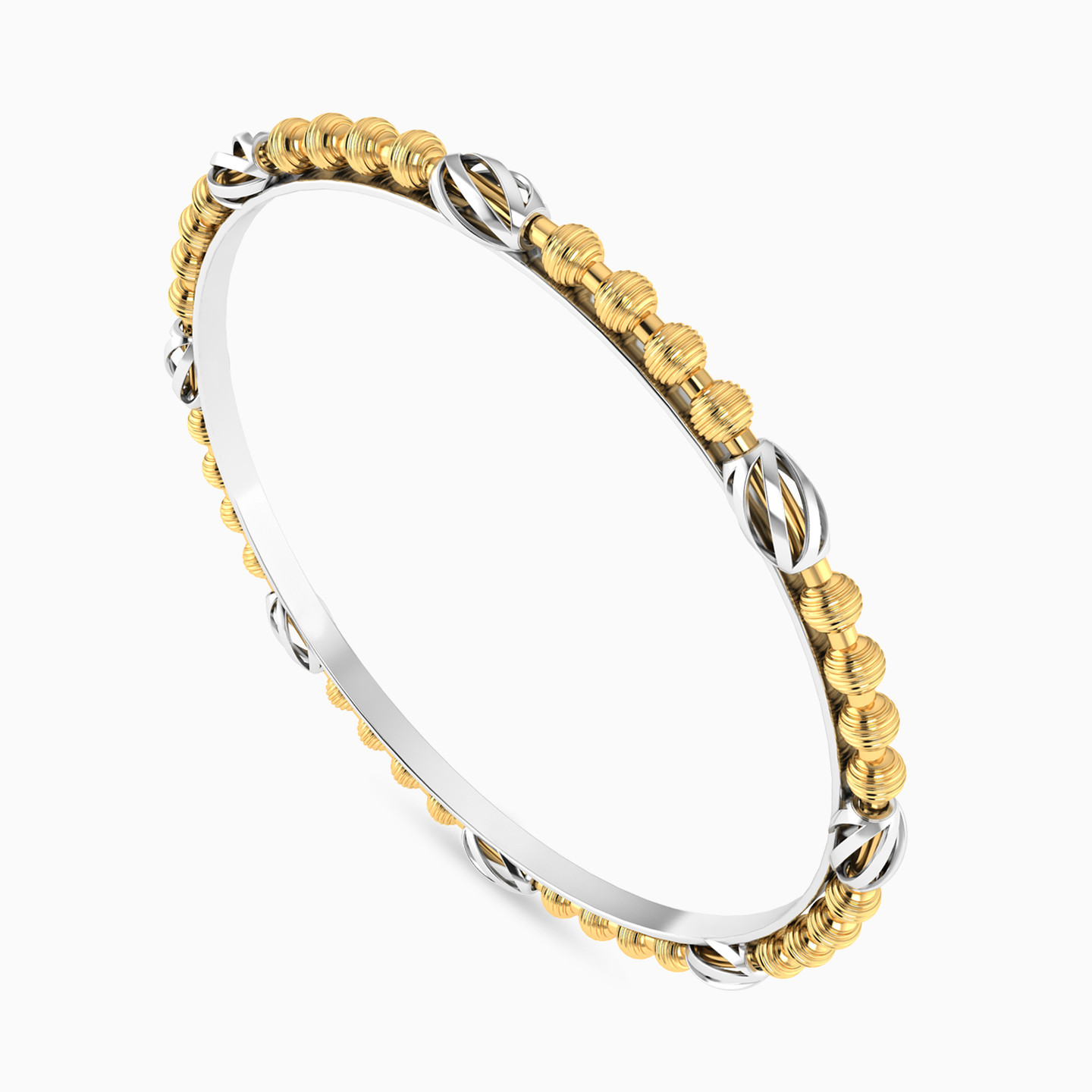 Kids Beaded Bangle Bracelet in 18K Gold - 3