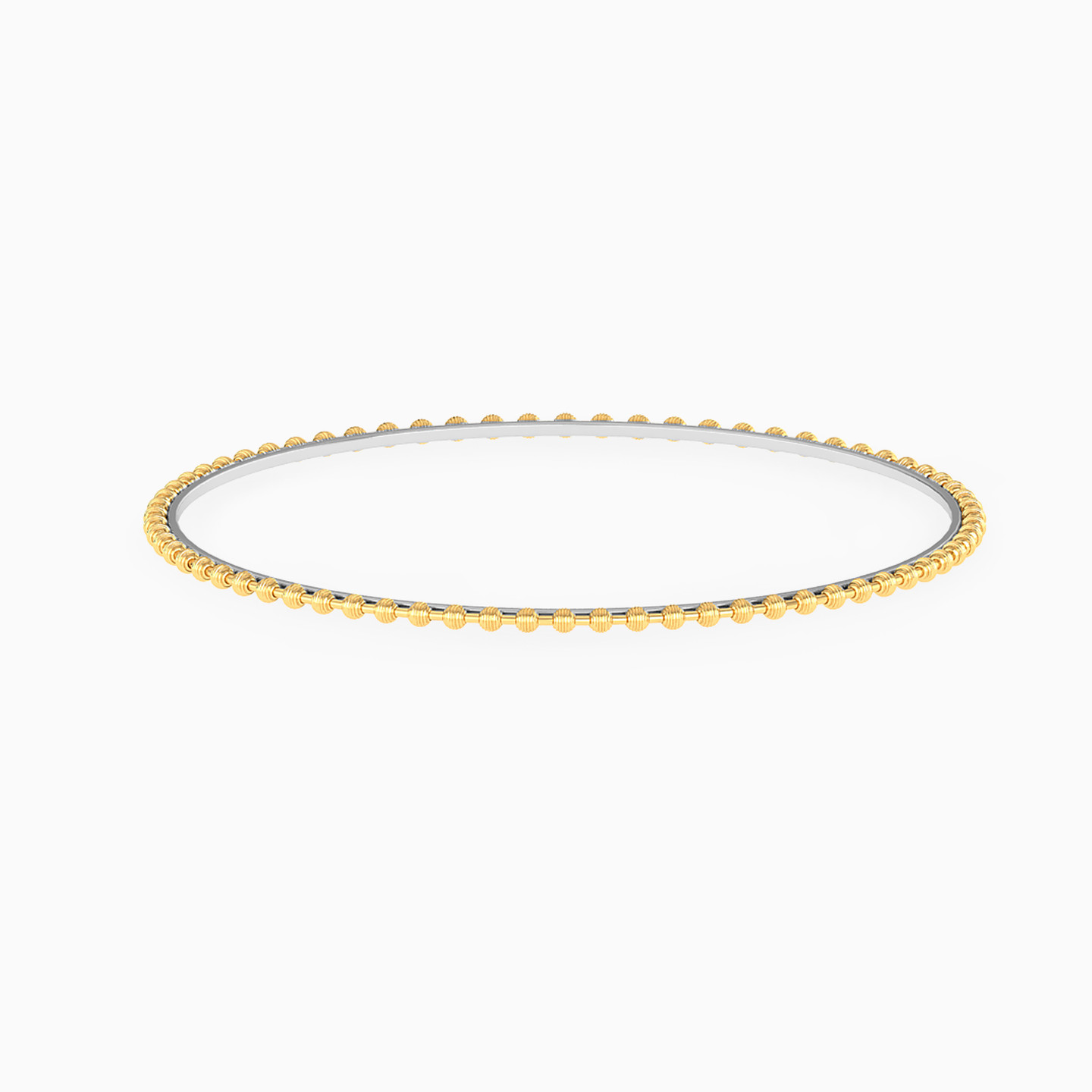 Kids Beaded Bangle Bracelet in 18K Gold - 2