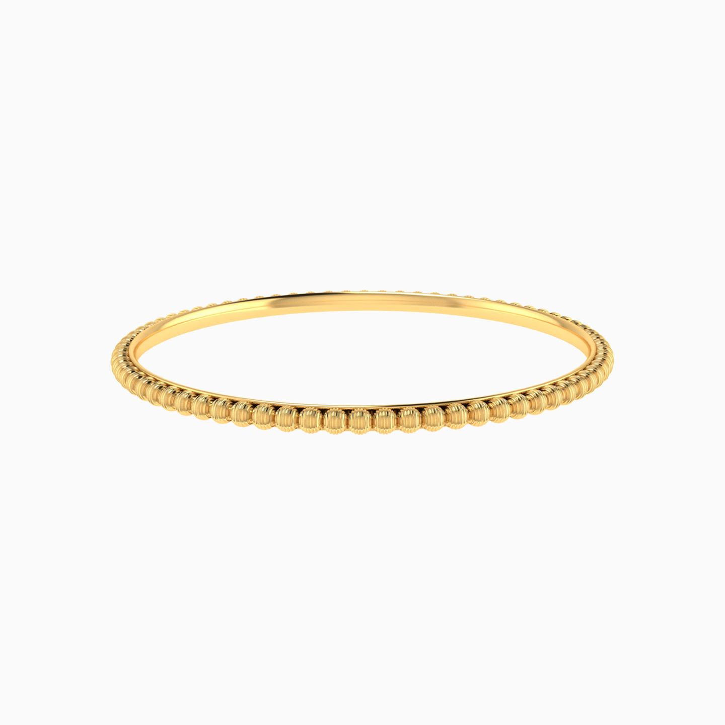 Kids Beaded Bangle Bracelet in 18K Gold