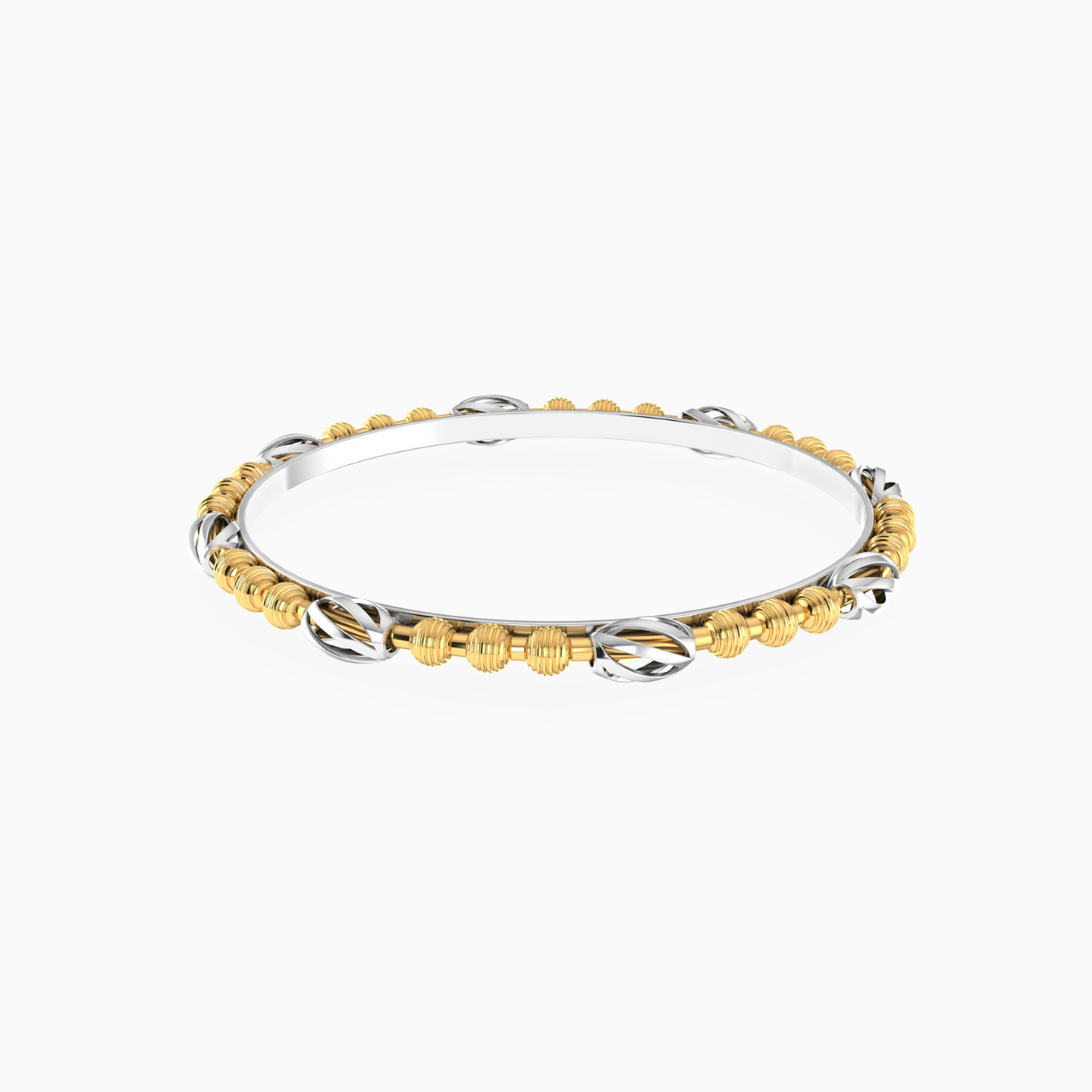 Kids Beaded Bangle Bracelet in 18K Gold - 2