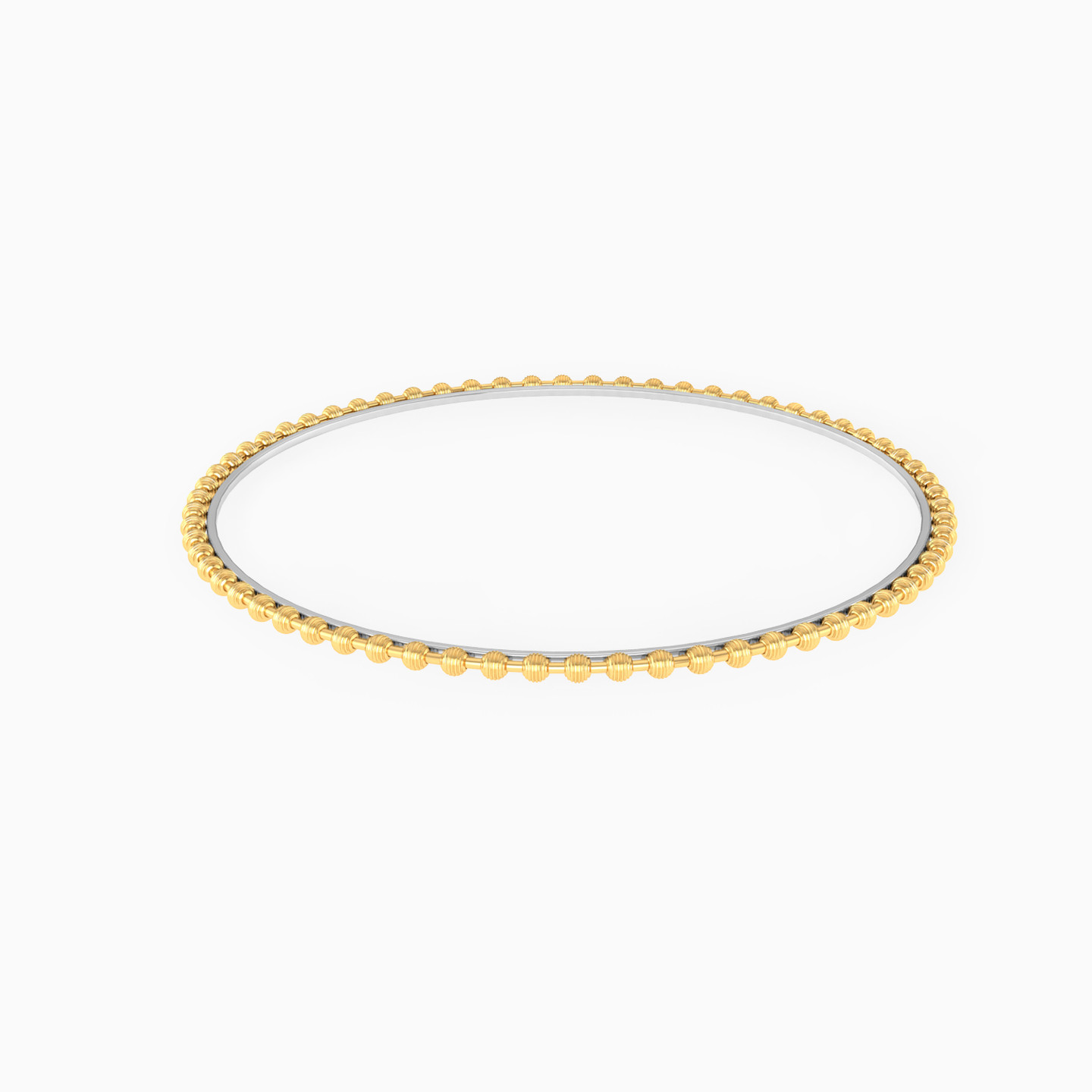 Kids Beaded Bangle Bracelet in 18K Gold - 2