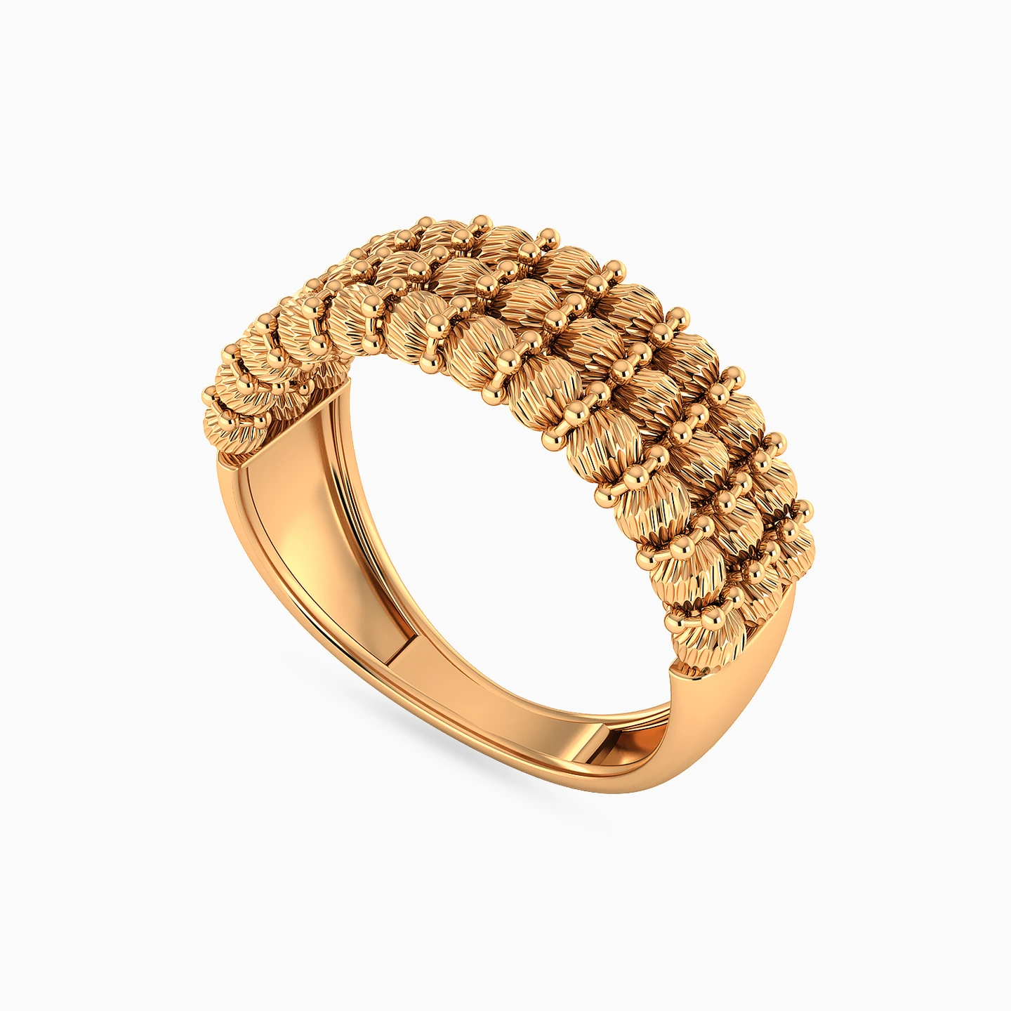 Beaded Half Set in 21K Gold (2 Pieces) - 5 Beaded Half Set in 21K Gold (2 Pieces) - 5