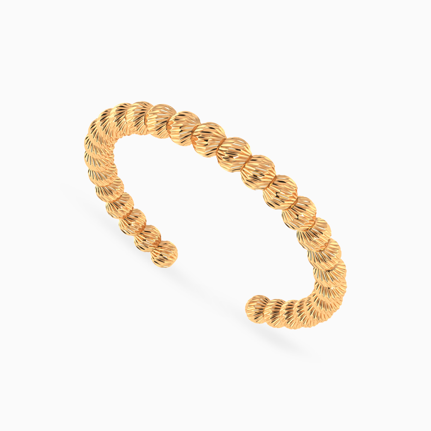 Beaded Full Set in 21K Gold (4 Pieces) - 4 Beaded Full Set in 21K Gold (4 Pieces) - 4