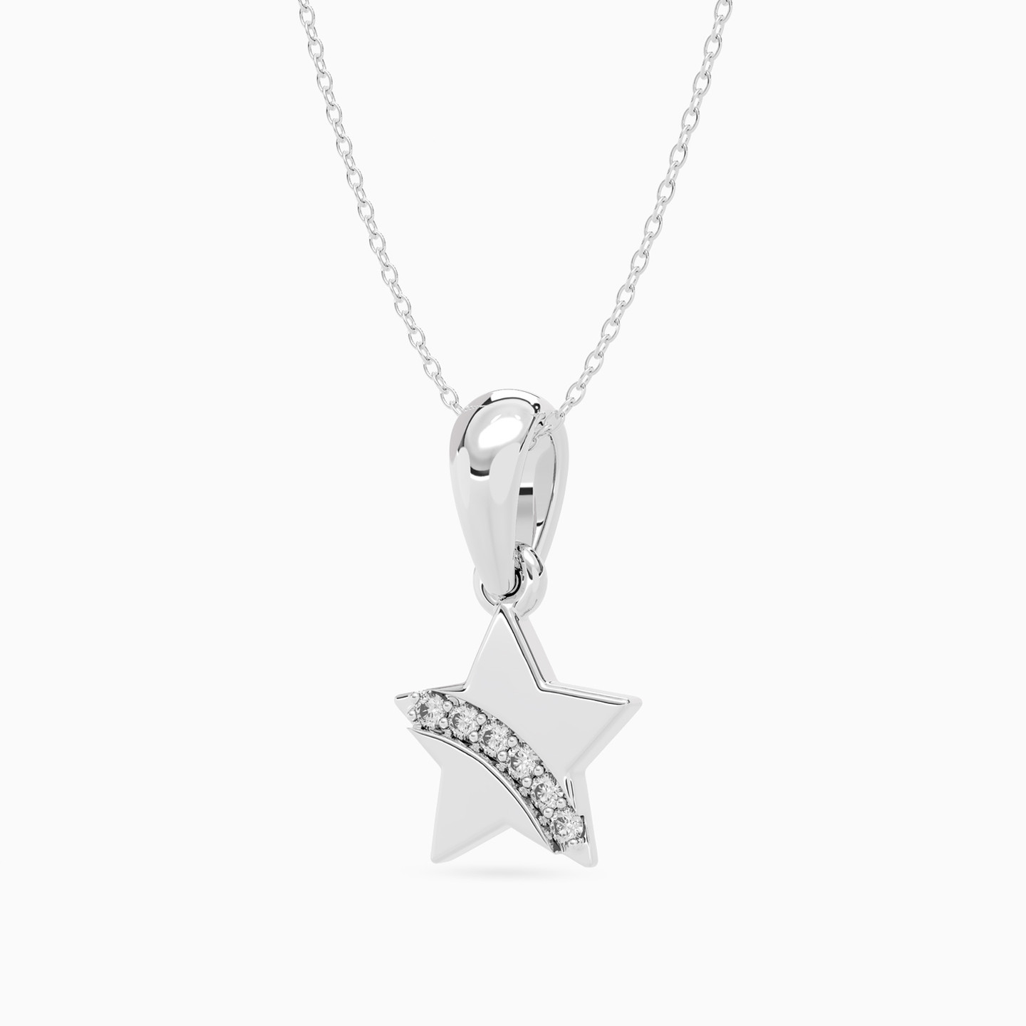 Kids Star Diamonds Pendant in 18K Gold - 2 Kids Star Diamonds Pendant in 18K Gold - 2