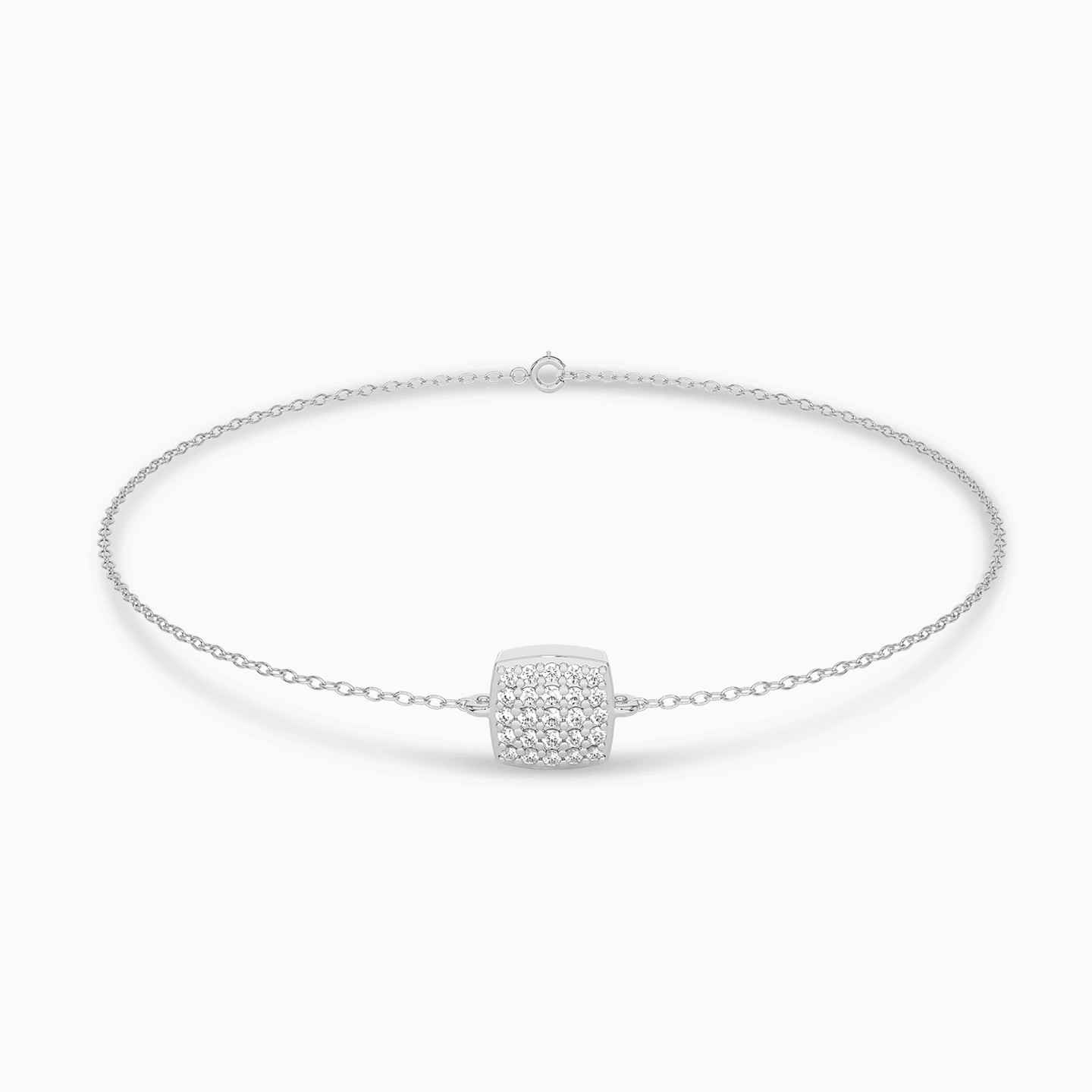 Square Diamond Chain Bracelet in 18K Gold Square Diamond Chain Bracelet in 18K Gold