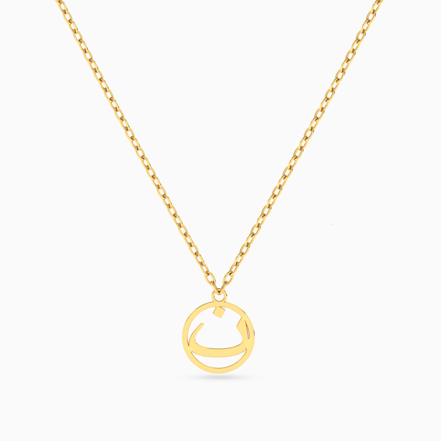 Kids Letter Noon Necklace in 18K Gold Kids Letter Noon Necklace in 18K Gold