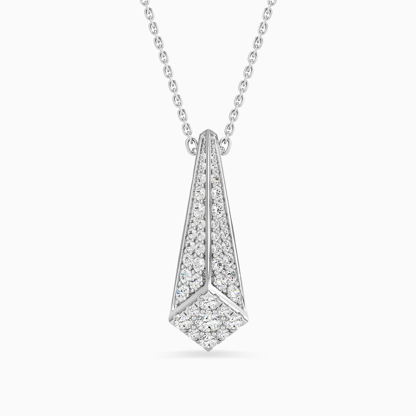 Triangle Diamond Necklace in 18K Gold Triangle Diamond Necklace in 18K Gold