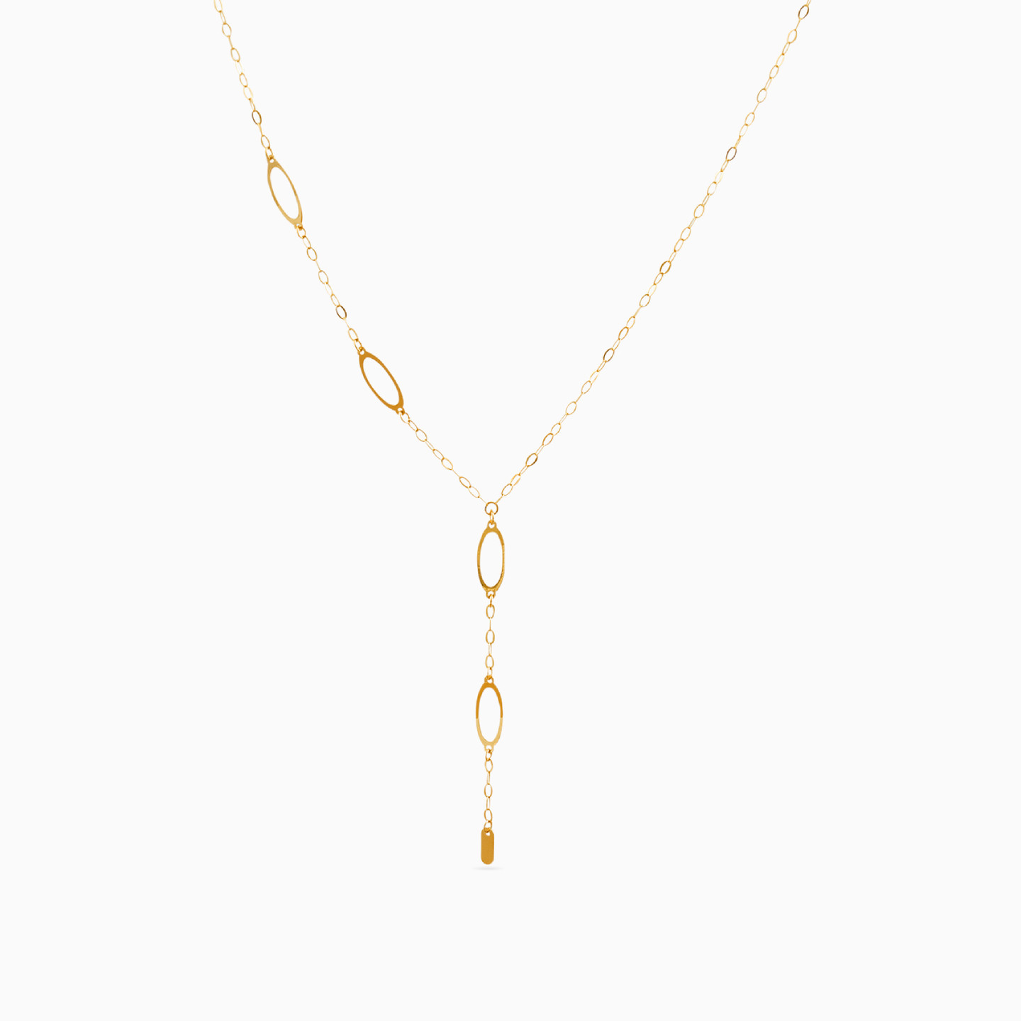 18K Gold Drop Pendant Necklace - 3