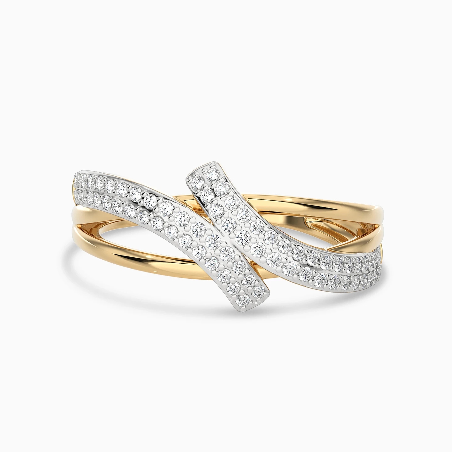 Crisscross Diamond Ring in 18K Gold Crisscross Diamond Ring in 18K Gold
