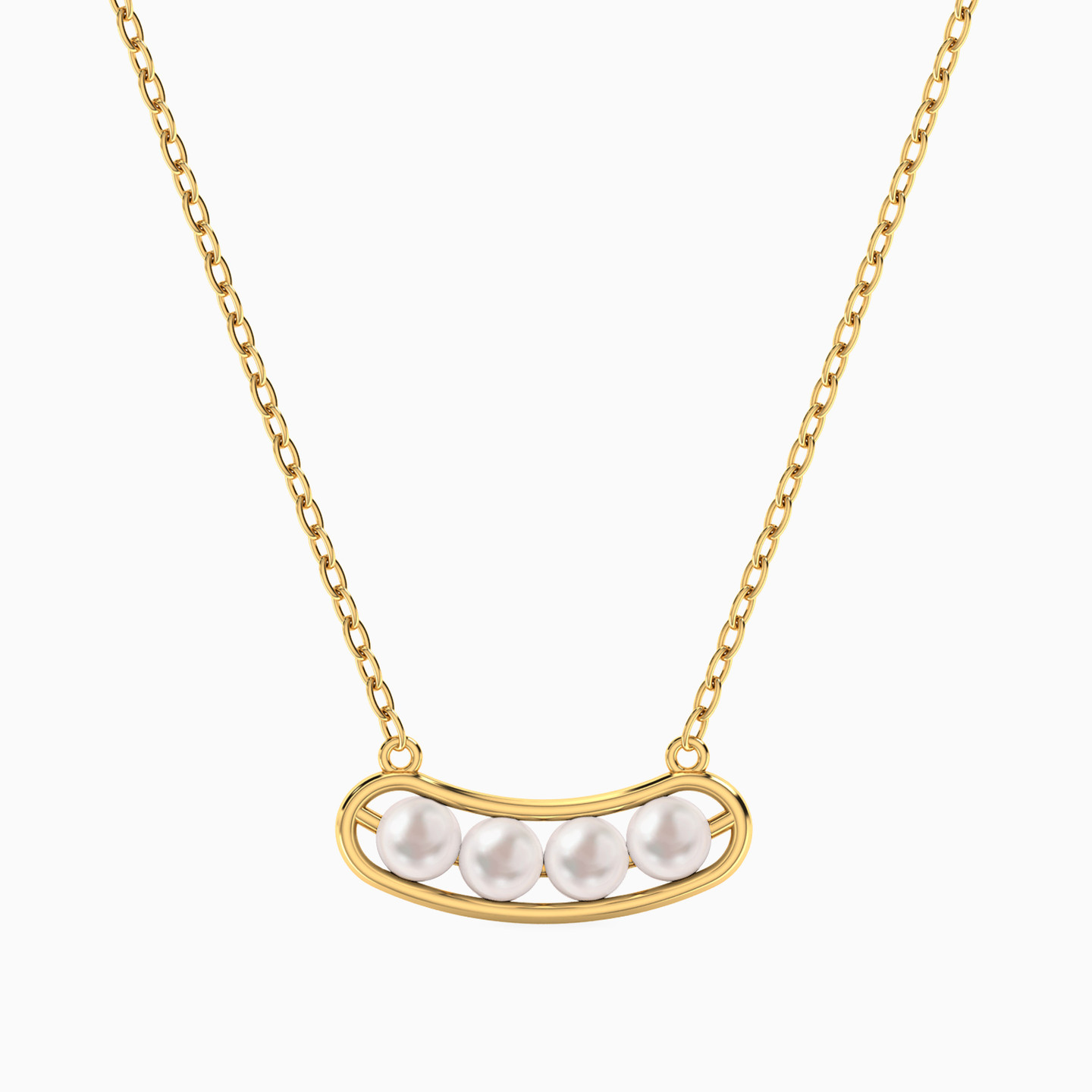 Arc Pearl Necklace in 18K Gold Arc Pearl Necklace in 18K Gold
