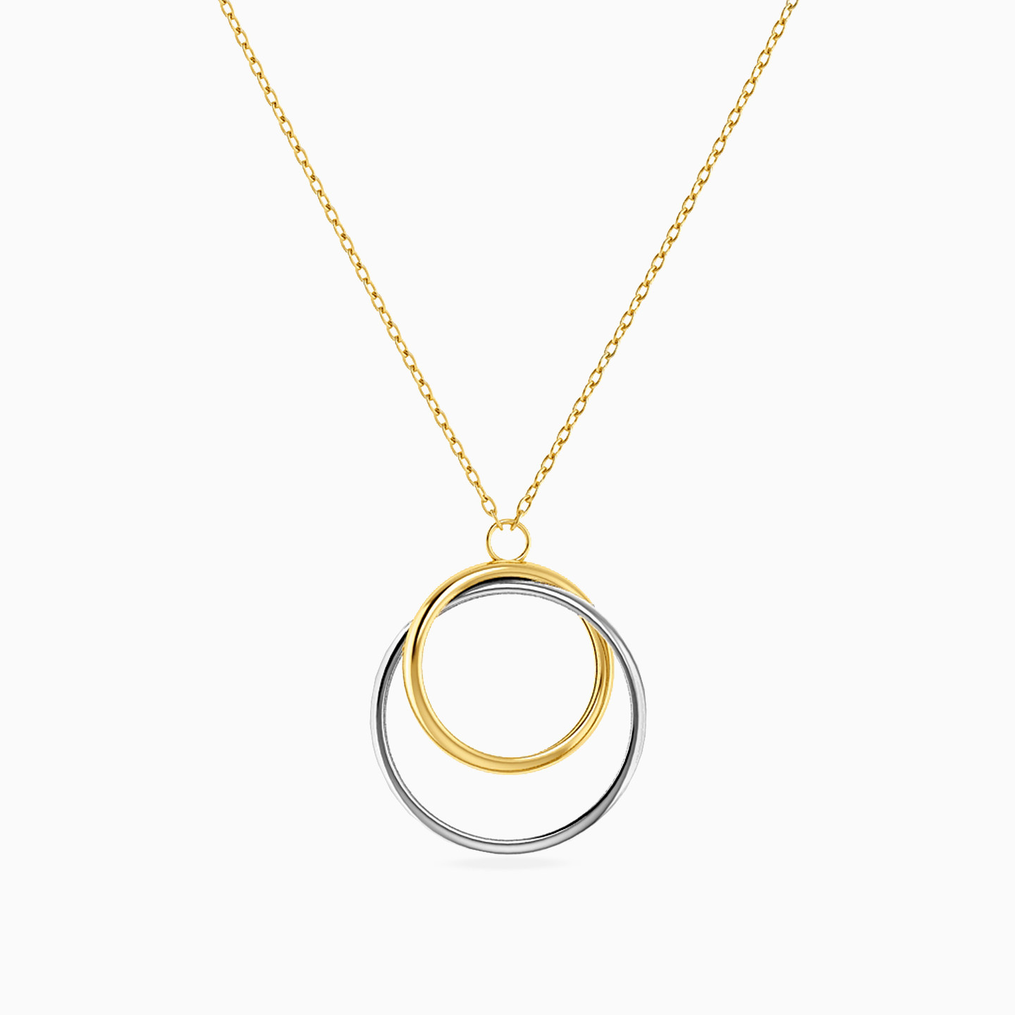 Circle Necklace In 18K Gold