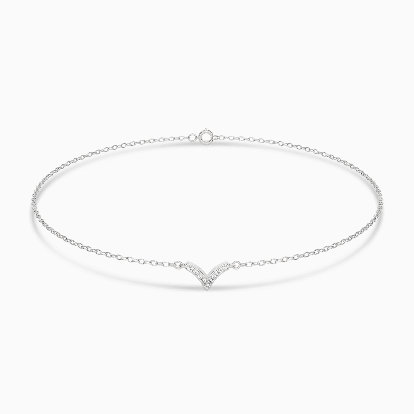 V Diamond Chain Bracelet in 18K Gold V Diamond Chain Bracelet in 18K Gold