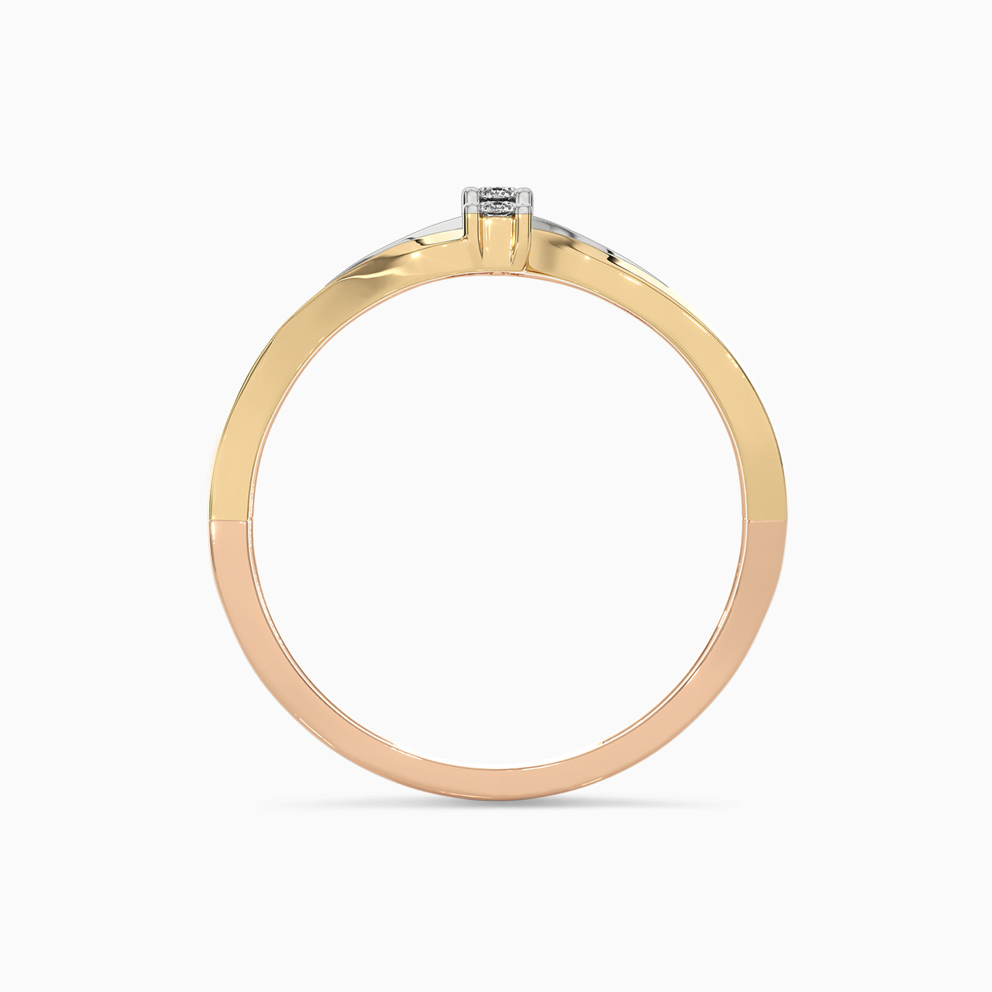 Wave Diamond Ring in 18K Gold - 4 Wave Diamond Ring in 18K Gold - 4