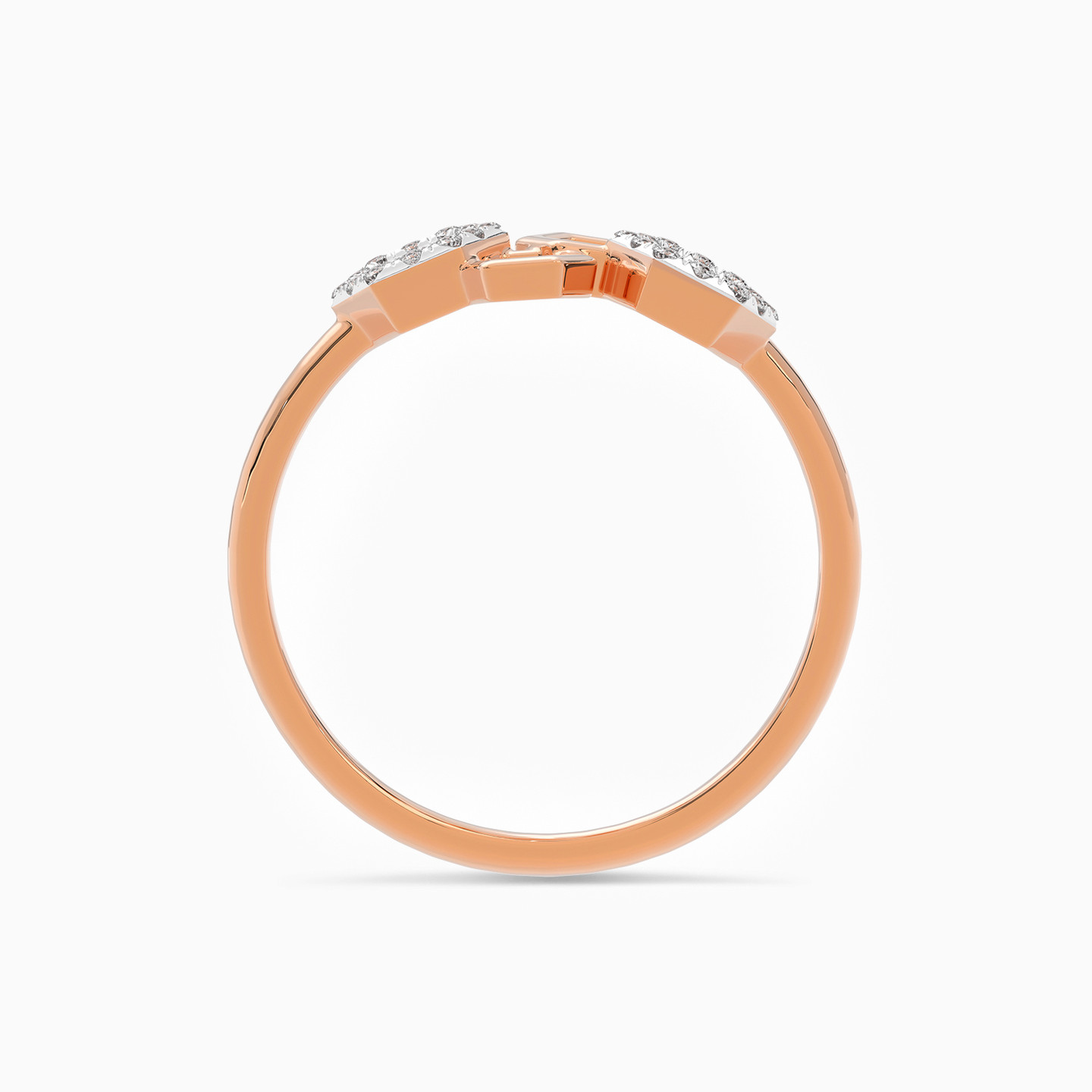 Hexagon Diamond Ring in 18K Gold - 3 Hexagon Diamond Ring in 18K Gold - 3
