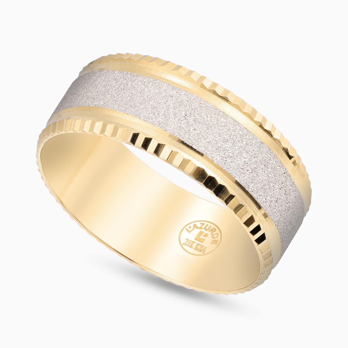 خاتم ذهب مزخرف عيار 21 قيراط - 2 خاتم ذهب مزخرف عيار 21 قيراط - 2