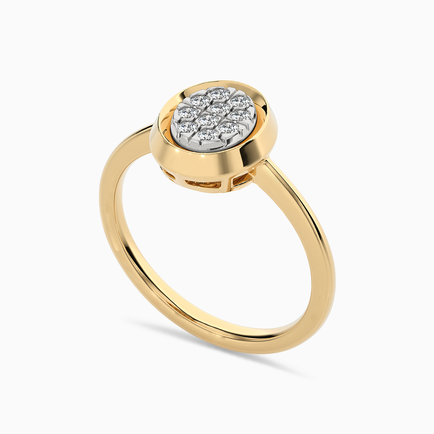 Oval Diamond Ring in 18K Gold - 3