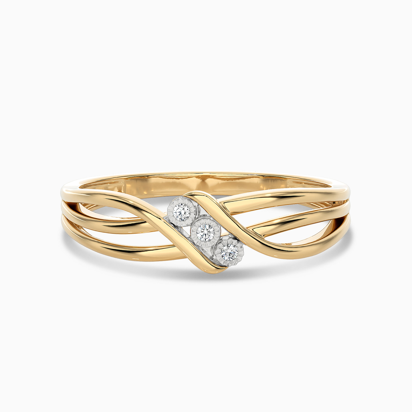Crisscross Diamond Ring in 18K Gold Crisscross Diamond Ring in 18K Gold