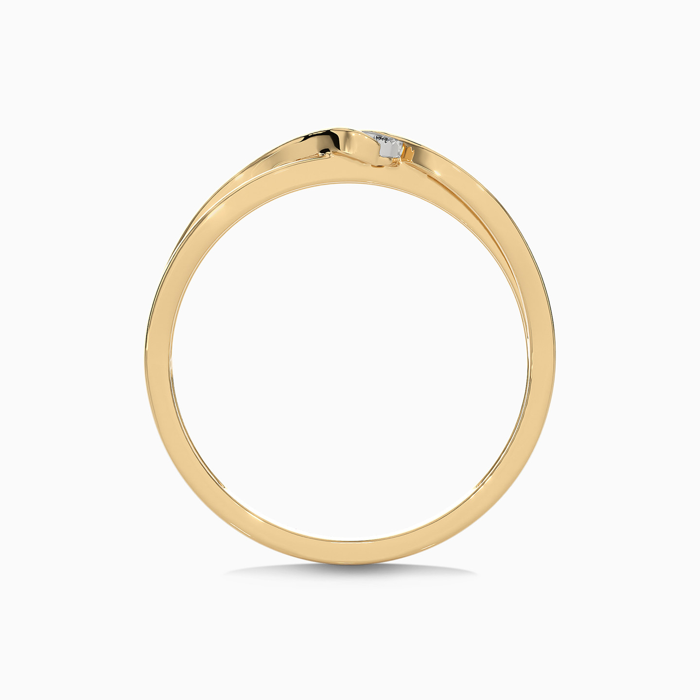 Crisscross Diamond Ring in 18K Gold - 3 Crisscross Diamond Ring in 18K Gold - 3