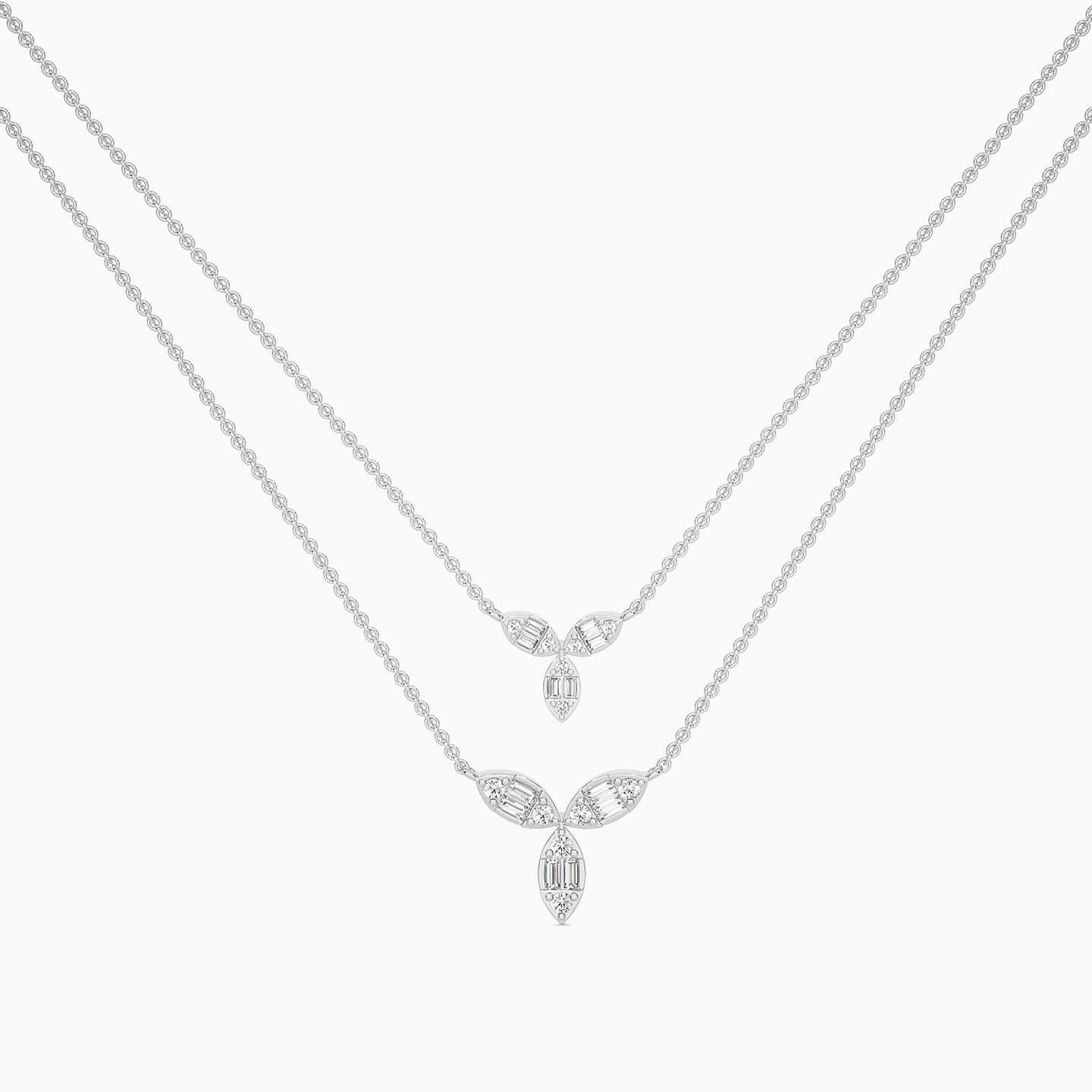 Flower Diamond Necklace in 18K Gold Flower Diamond Necklace in 18K Gold