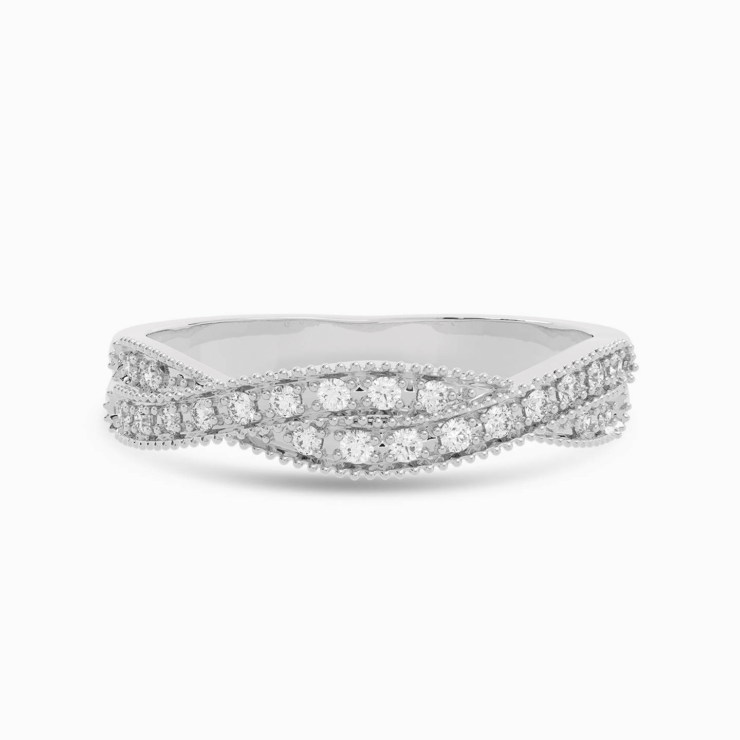 Crisscross Diamond Ring in 18K Gold Crisscross Diamond Ring in 18K Gold