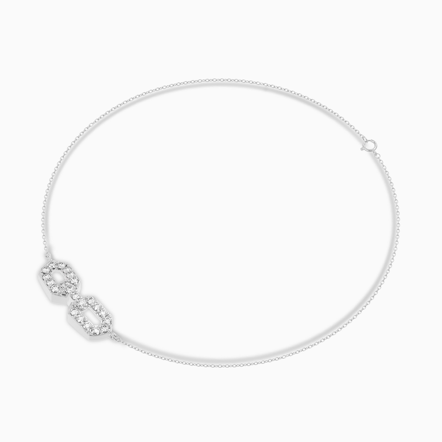 Oval Diamond Chain Bracelet in 18K Gold - 3 Oval Diamond Chain Bracelet in 18K Gold - 3