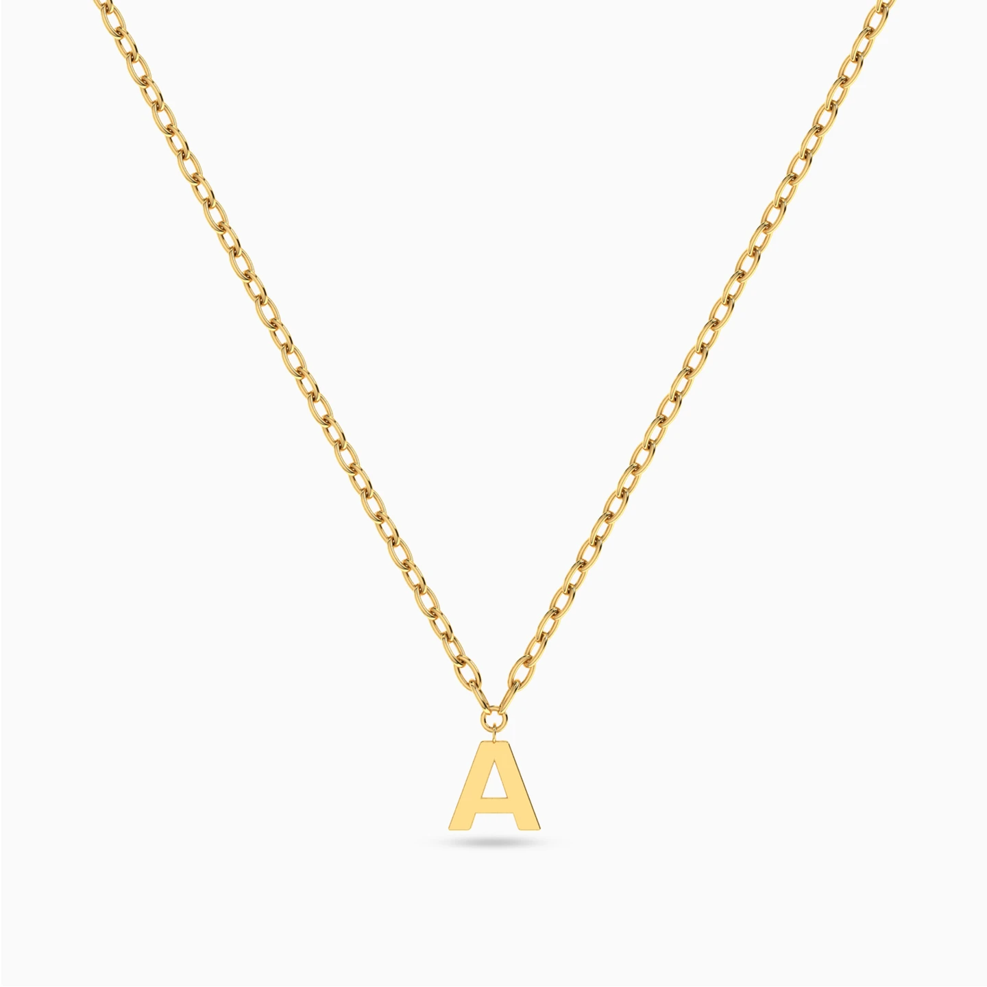 Kids Letter A Necklace in 18K Gold - 2 Kids Letter A Necklace in 18K Gold - 2