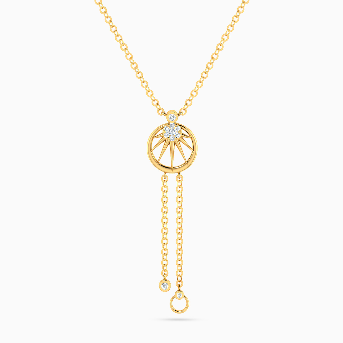 Circular Diamond Necklace in 18K Gold Circular Diamond Necklace in 18K Gold