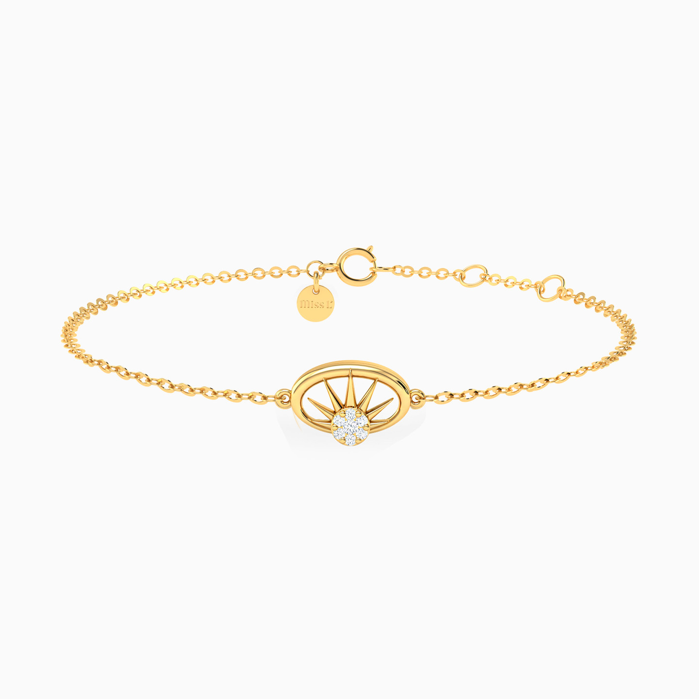 Oval Diamond Chain Bracelet in 18K Gold Oval Diamond Chain Bracelet in 18K Gold
