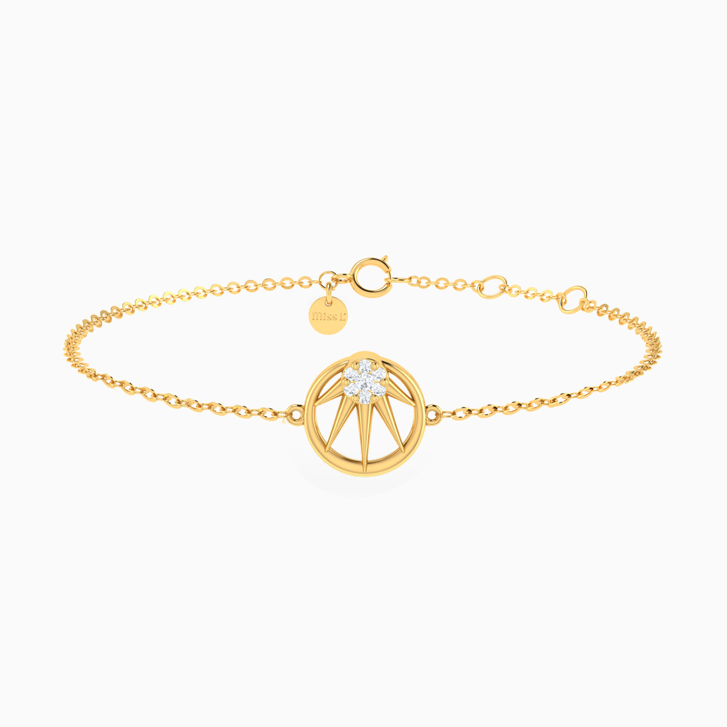 Circle Diamond Chain Bracelet in 18K Gold Circle Diamond Chain Bracelet in 18K Gold